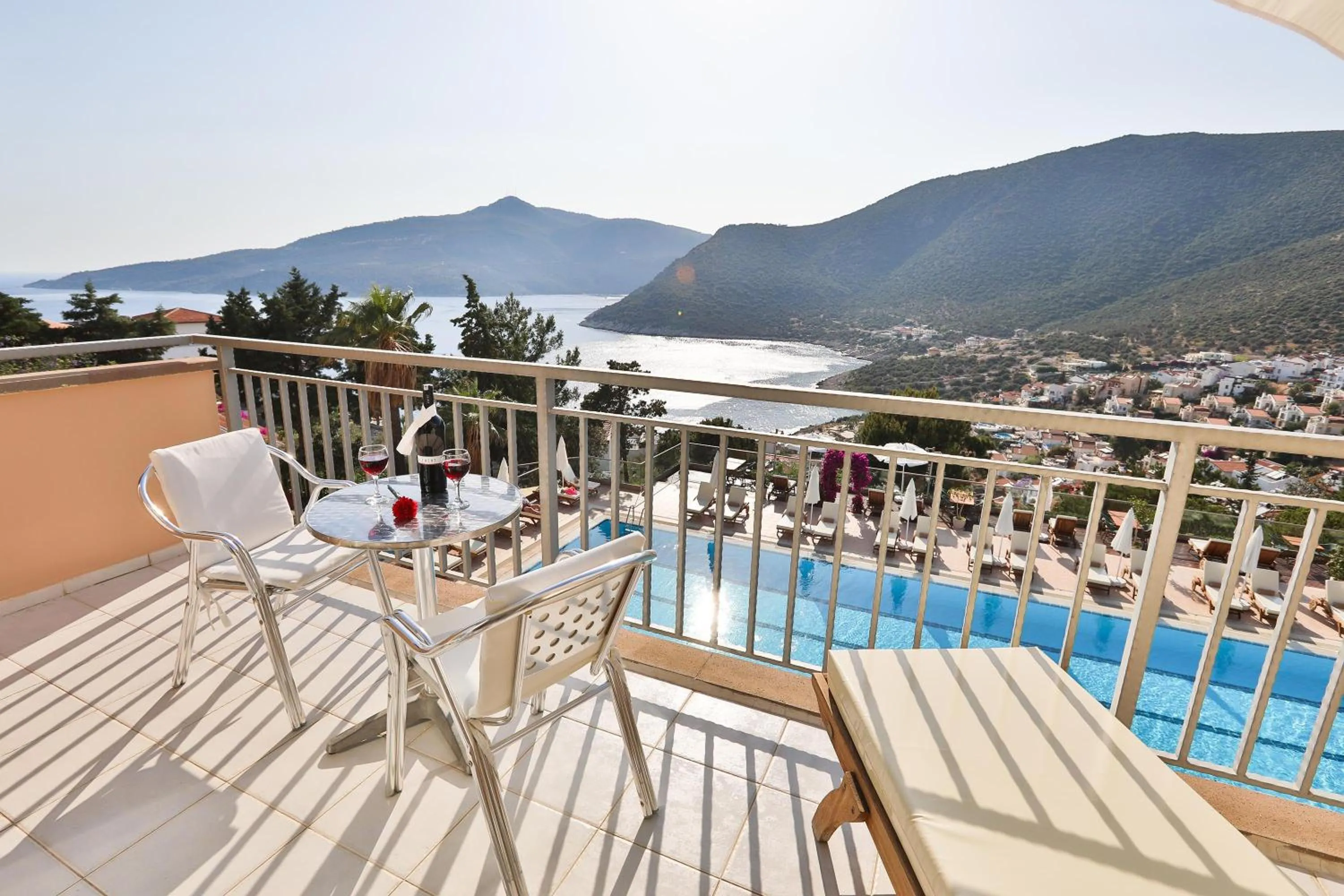 Balcony/Terrace in Happy Hotel Kalkan