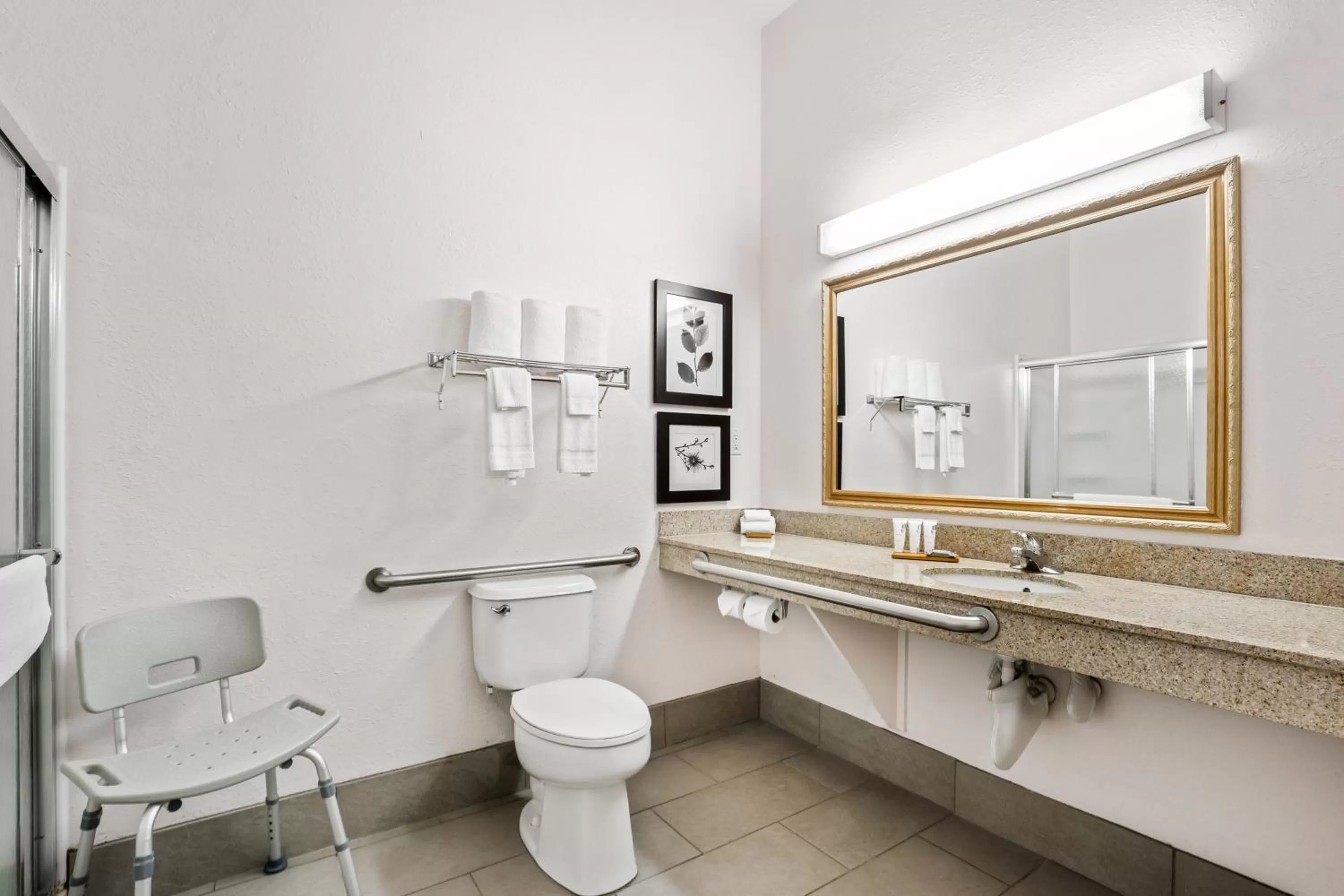 Toilet in Country Inn & Suites by Radisson, Port Canaveral, FL