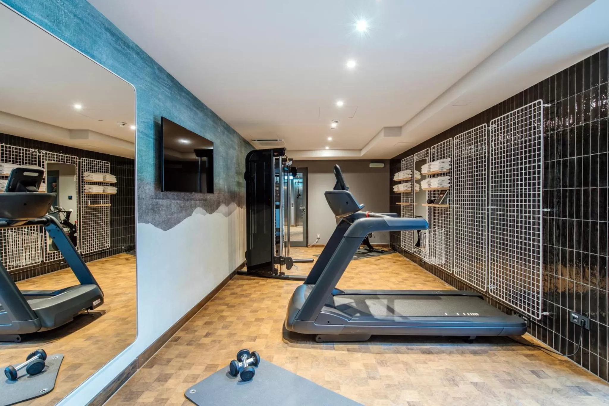 Fitness centre/facilities in Aparthotel Adagio access Hamburg