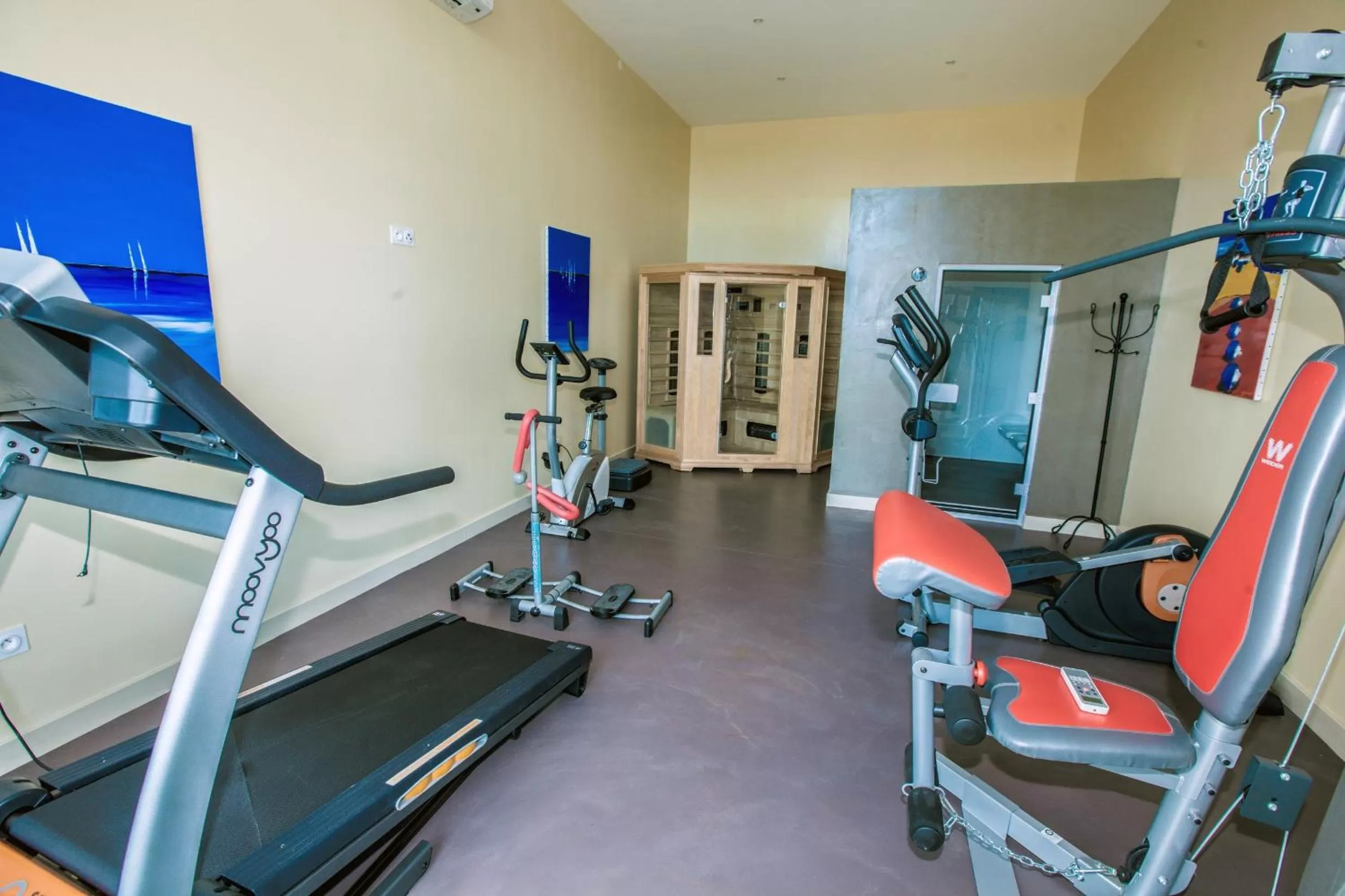 Fitness centre/facilities in Château de Valloubière