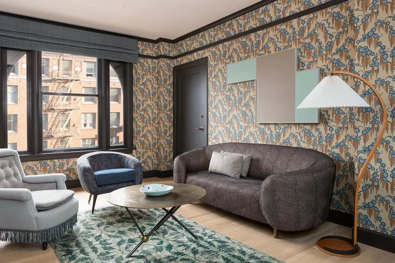 Living room in San Francisco Proper Hotel, a Member of Design Hotels