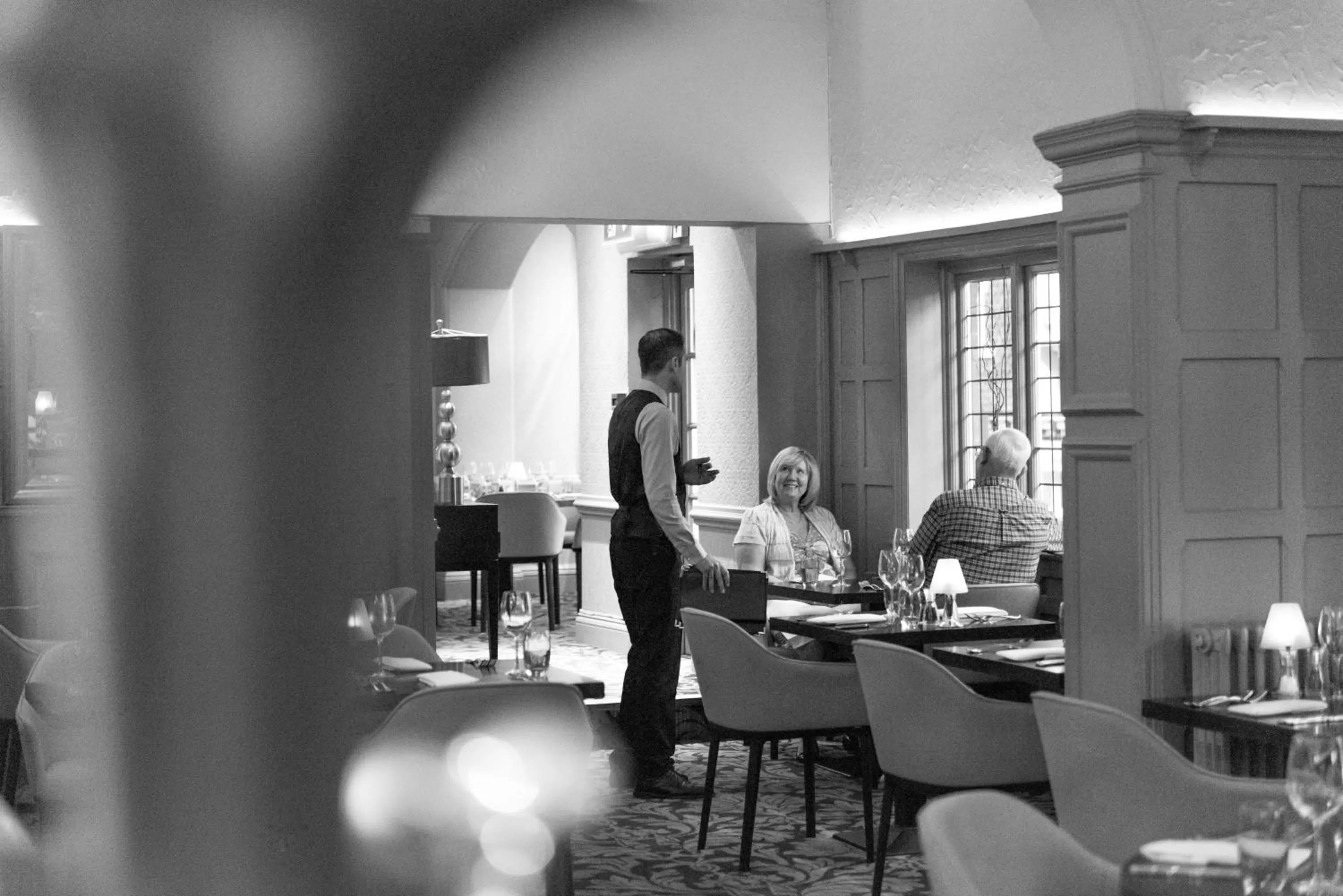 Dining area in The Crown Manor House Hotel