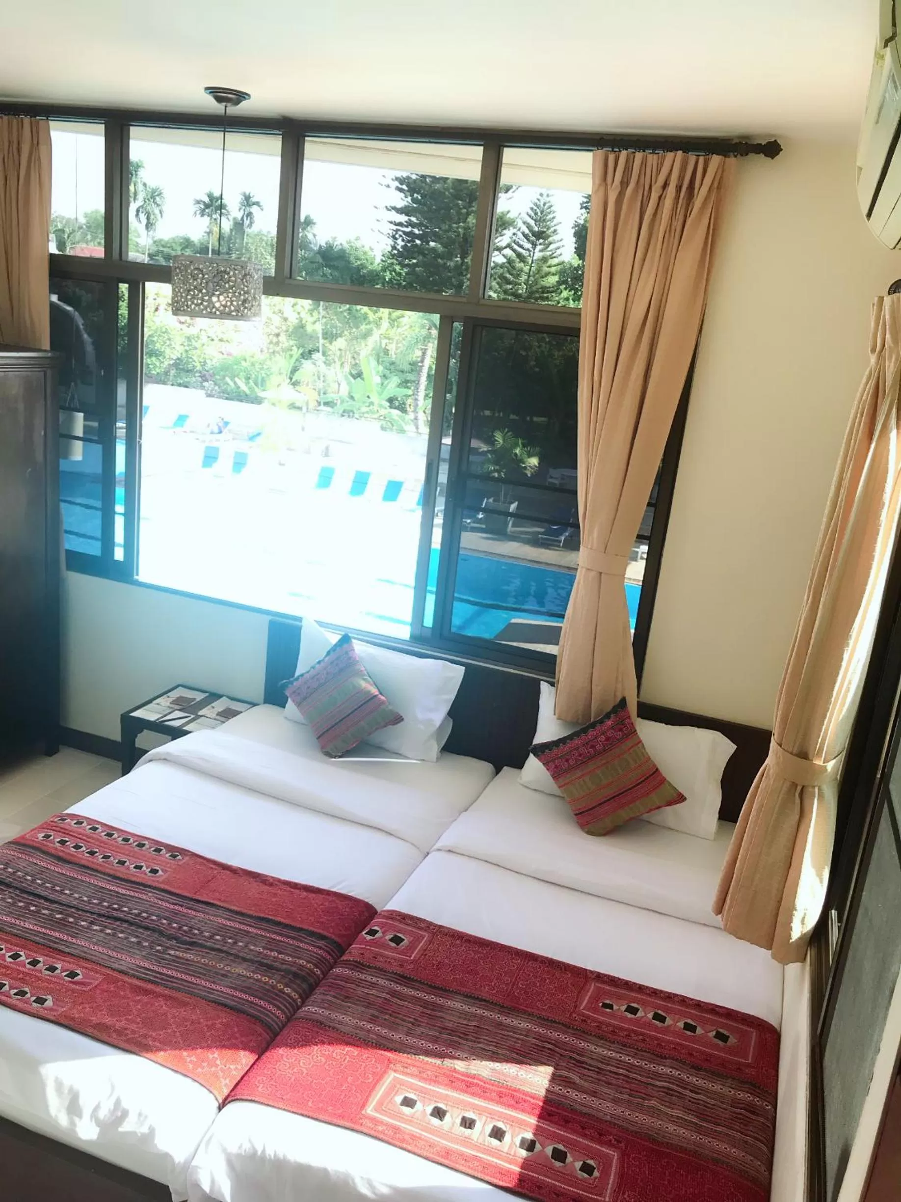 Deluxe Double or Twin Room with Pool View in Eco Resort Chiang Mai