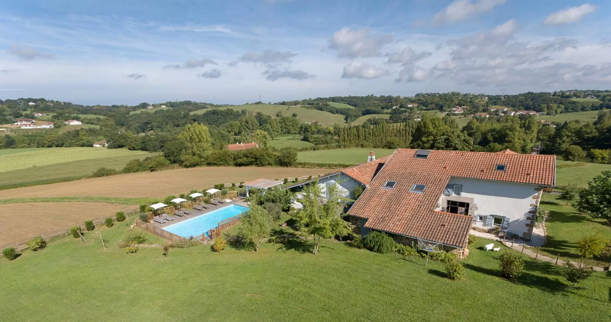 Garden, Bird's-eye View in Ferme Elhorga