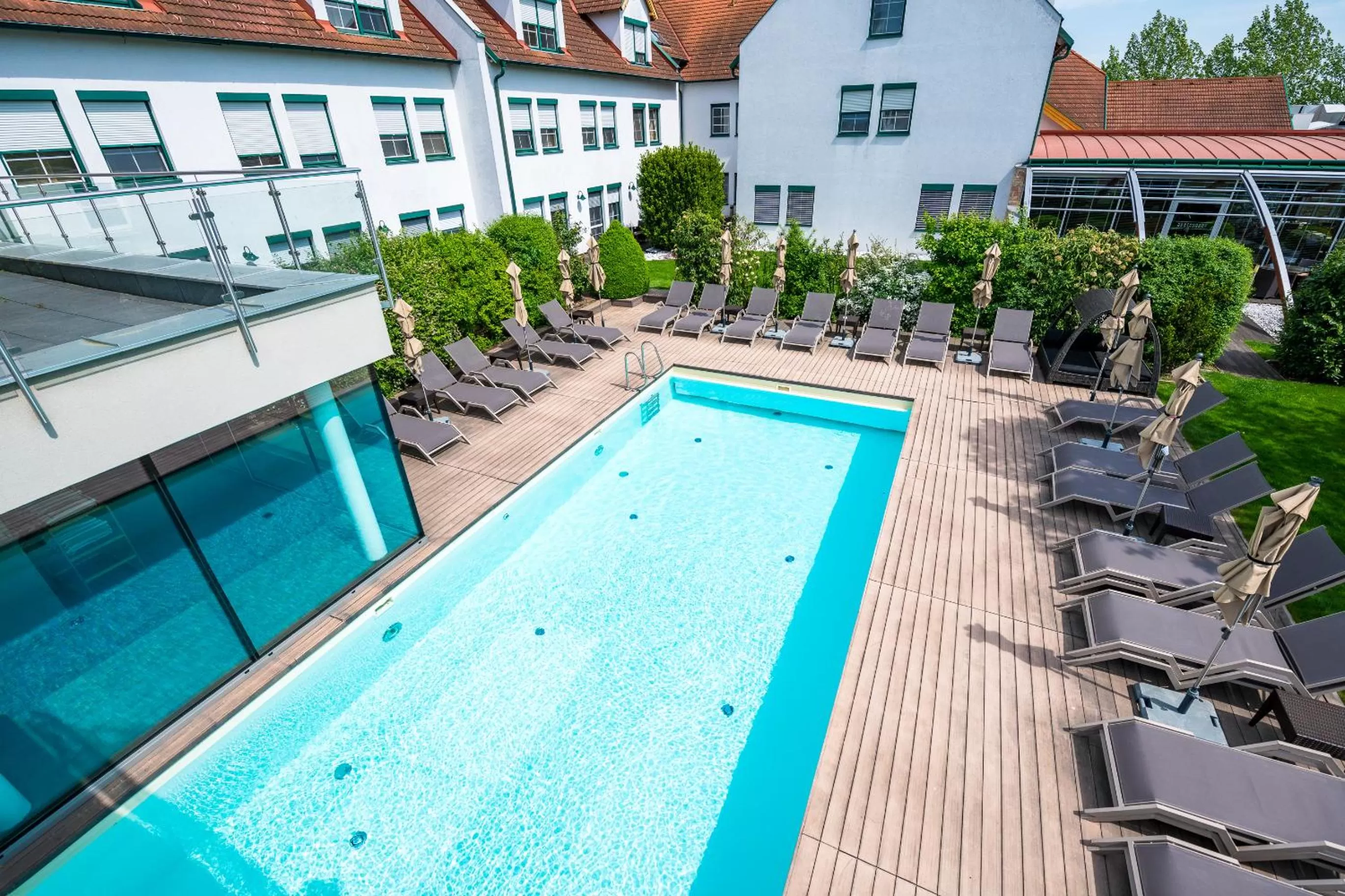 Pool view in Hotel Nationalpark