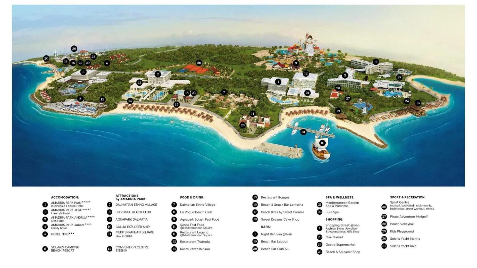 Bird's eye view in Amadria Park Ivan