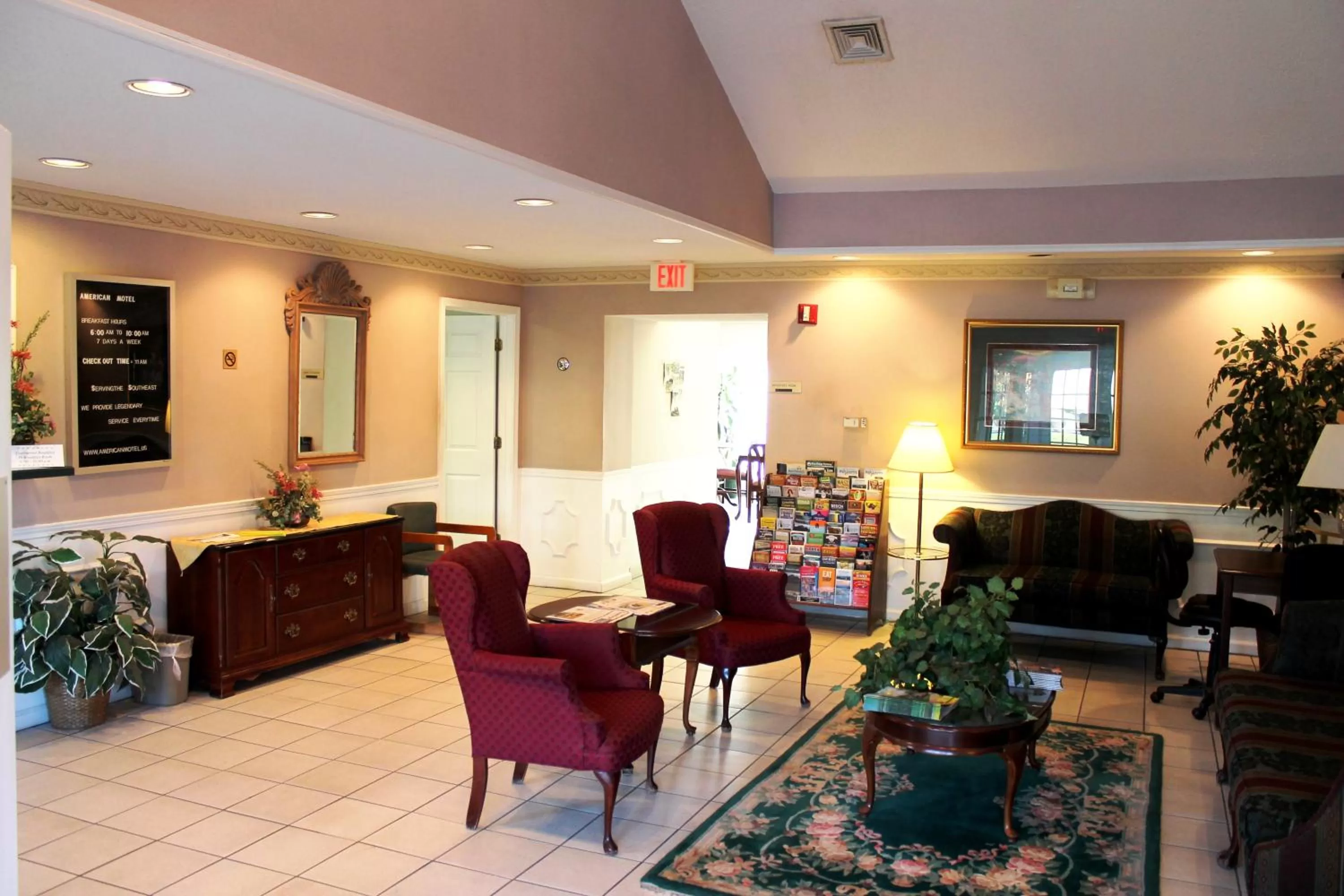 Lobby or reception in American Motel - Lenoir