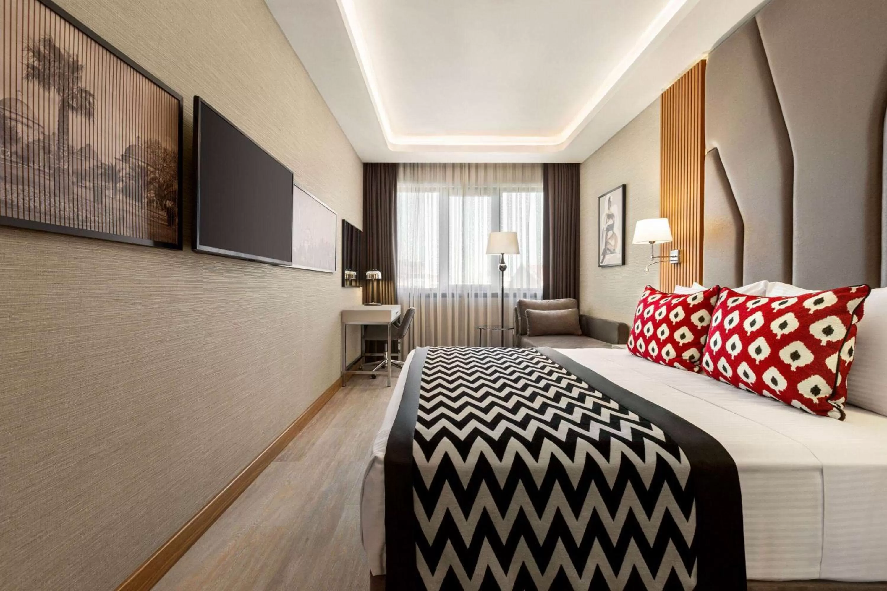 Photo of the whole room, Bed in Ramada Encore by Wyndham Istanbul Sisli