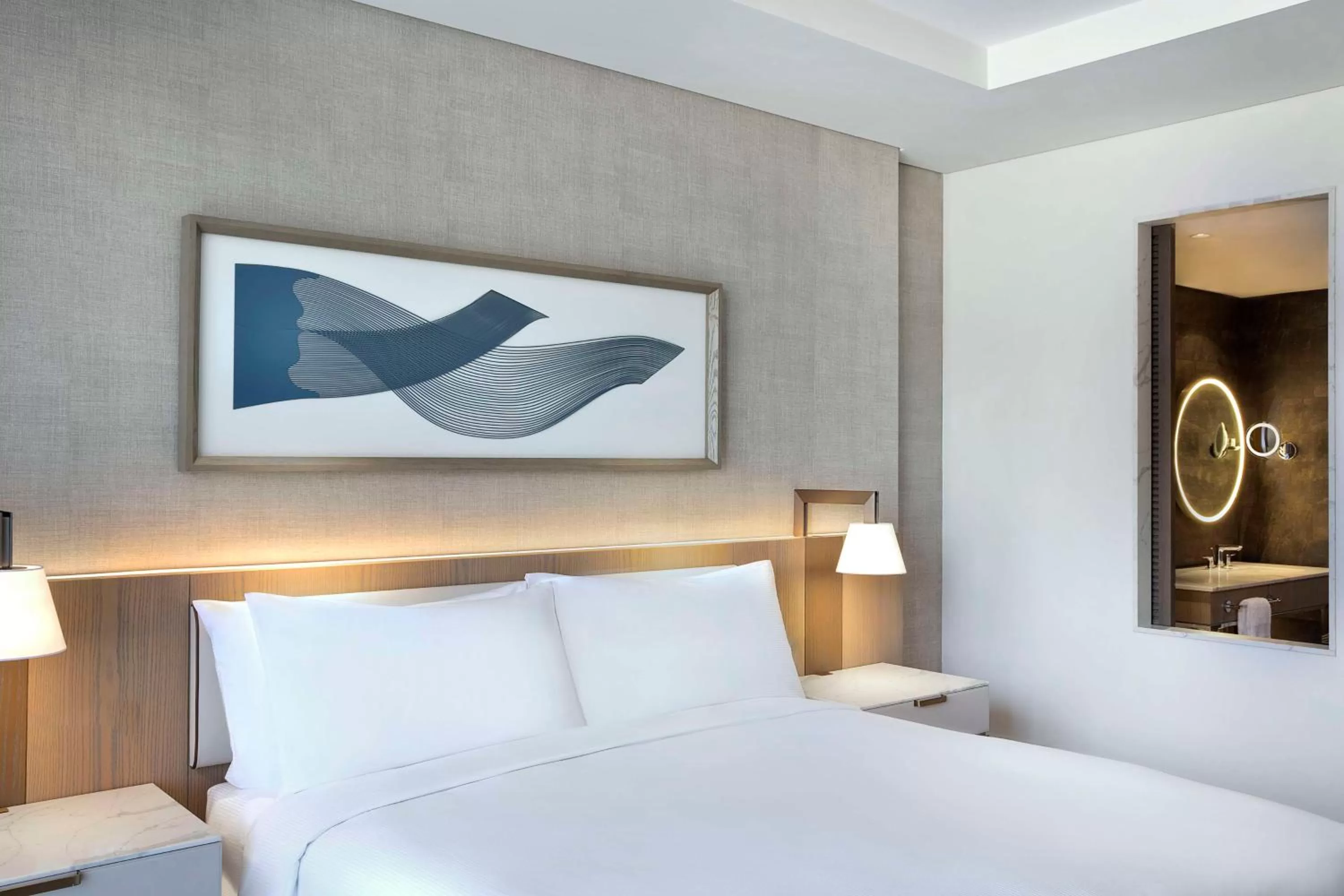 Bed in Hilton Abu Dhabi Yas Island