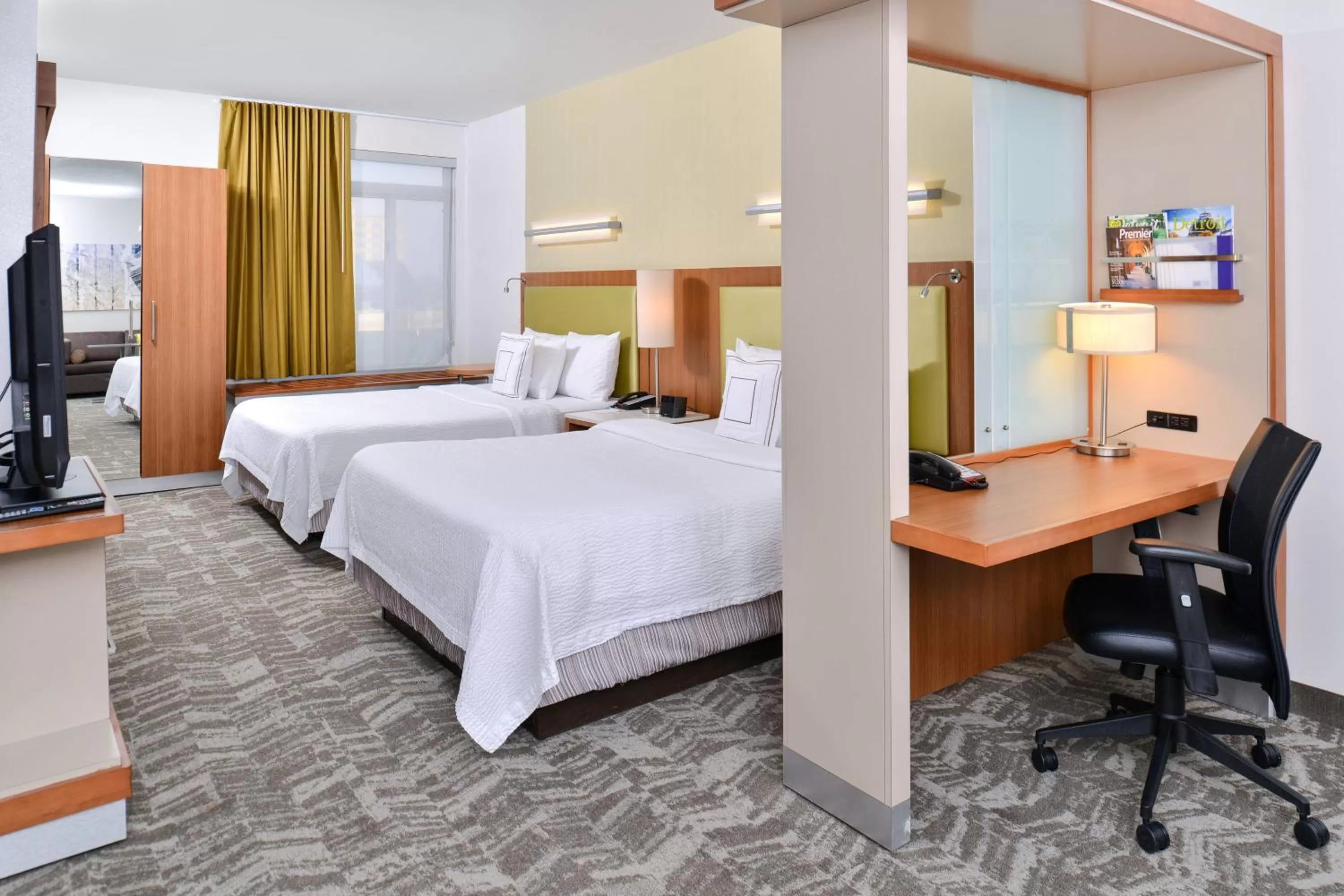Photo of the whole room, Bed in Springhill Suites by Marriott Detroit Metro Airport Romulus