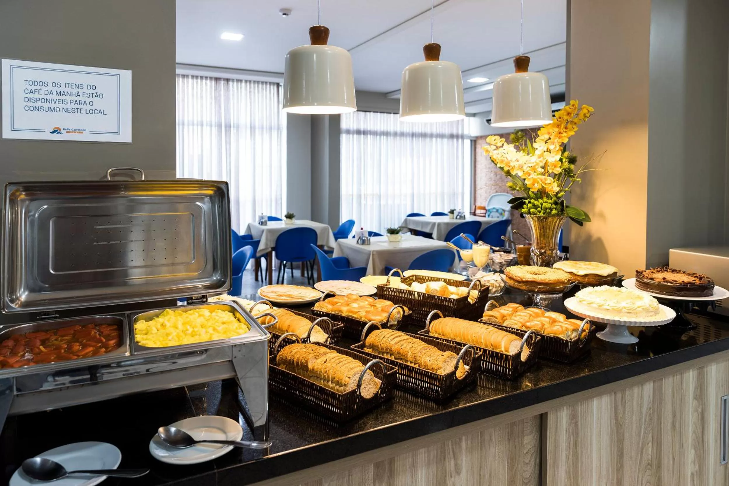 Buffet breakfast in Hotel Bella Camboriú