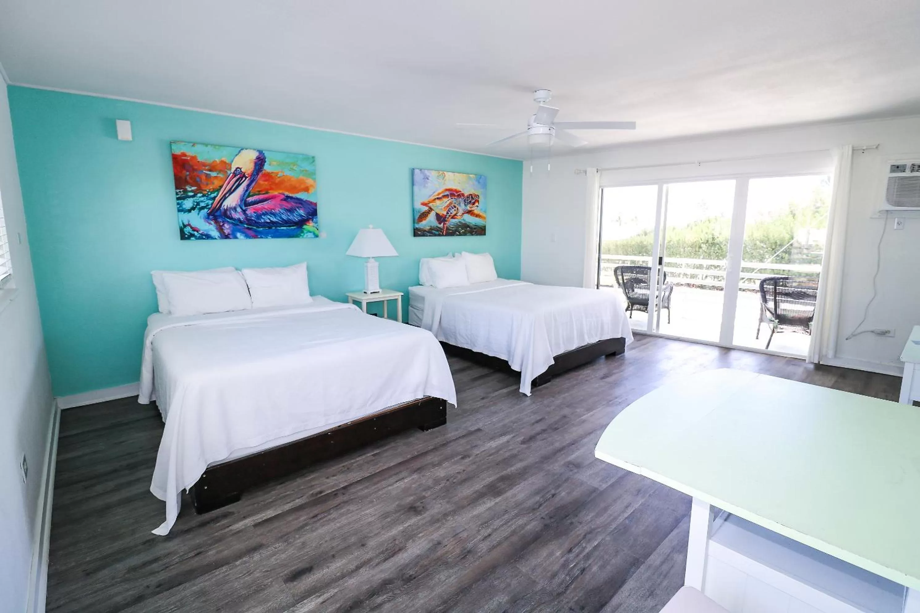 Bed in Drop Anchor Resort & Marina