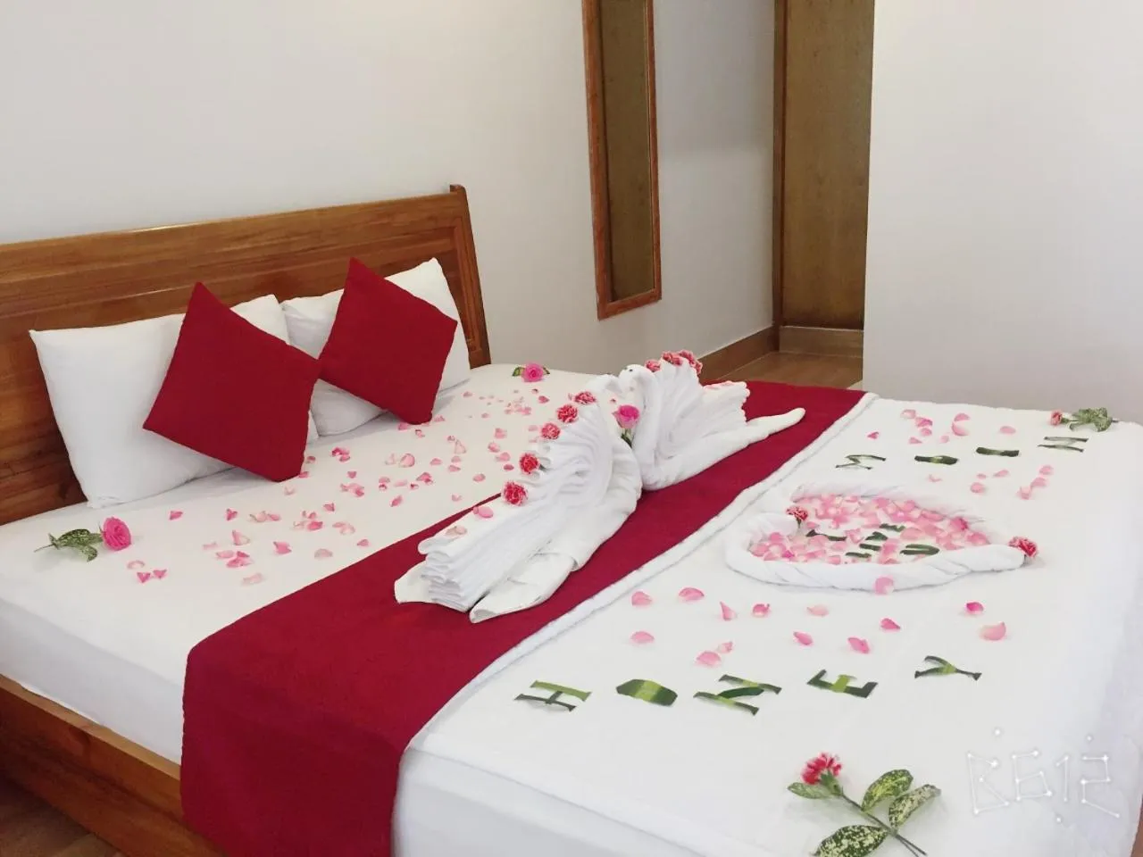 Decorative detail, Bed in Ngoc Viet Bungalow