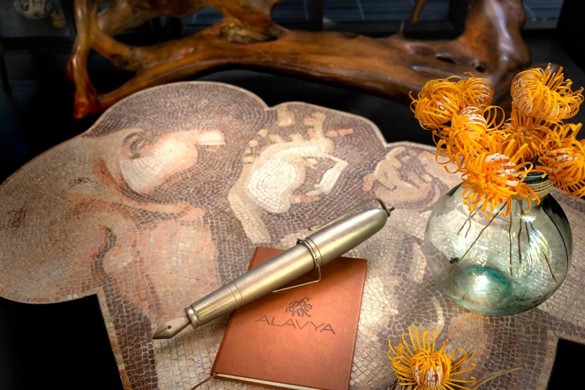 Lobby or reception in Alavya