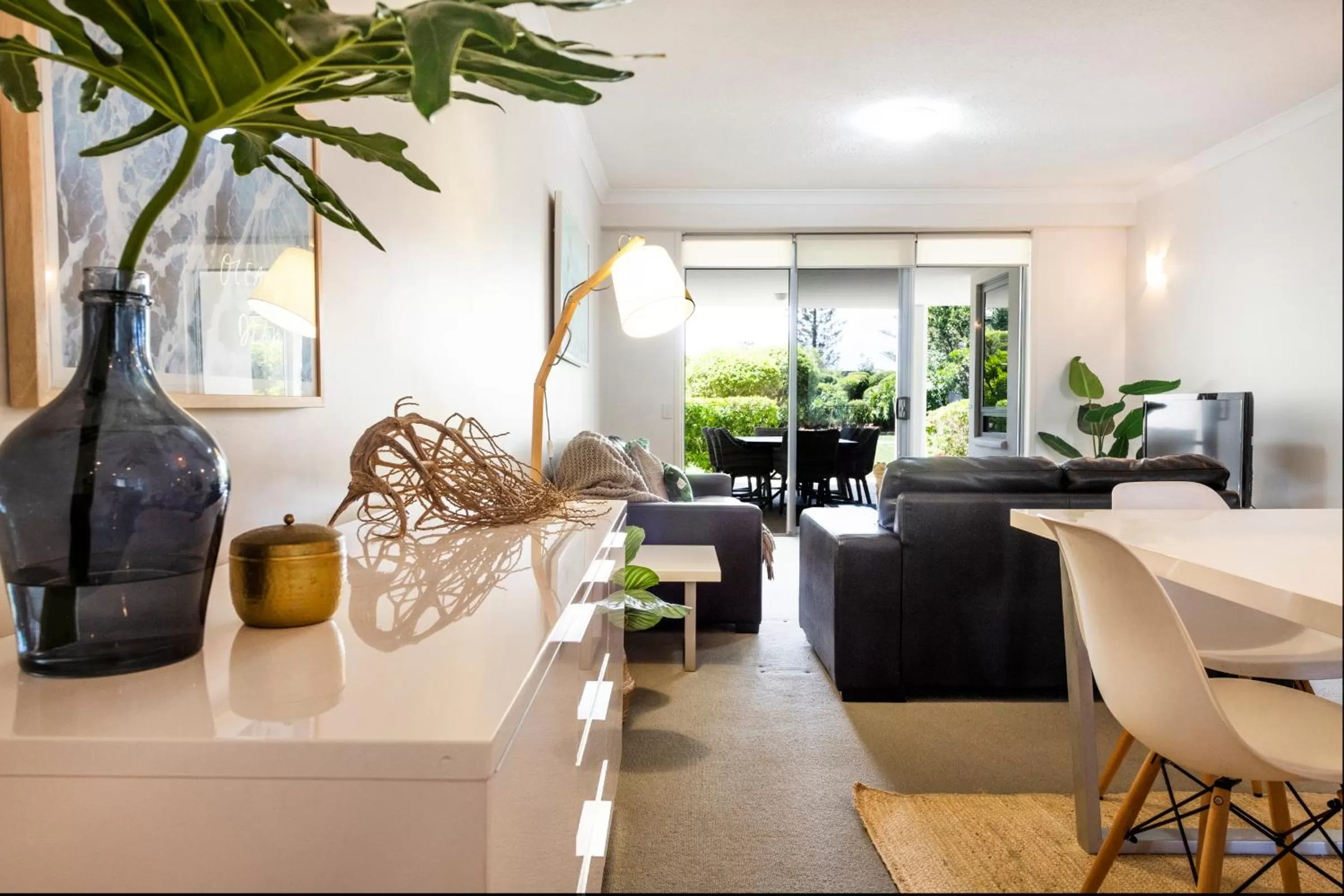 Living room in Pacific Marina Apartments