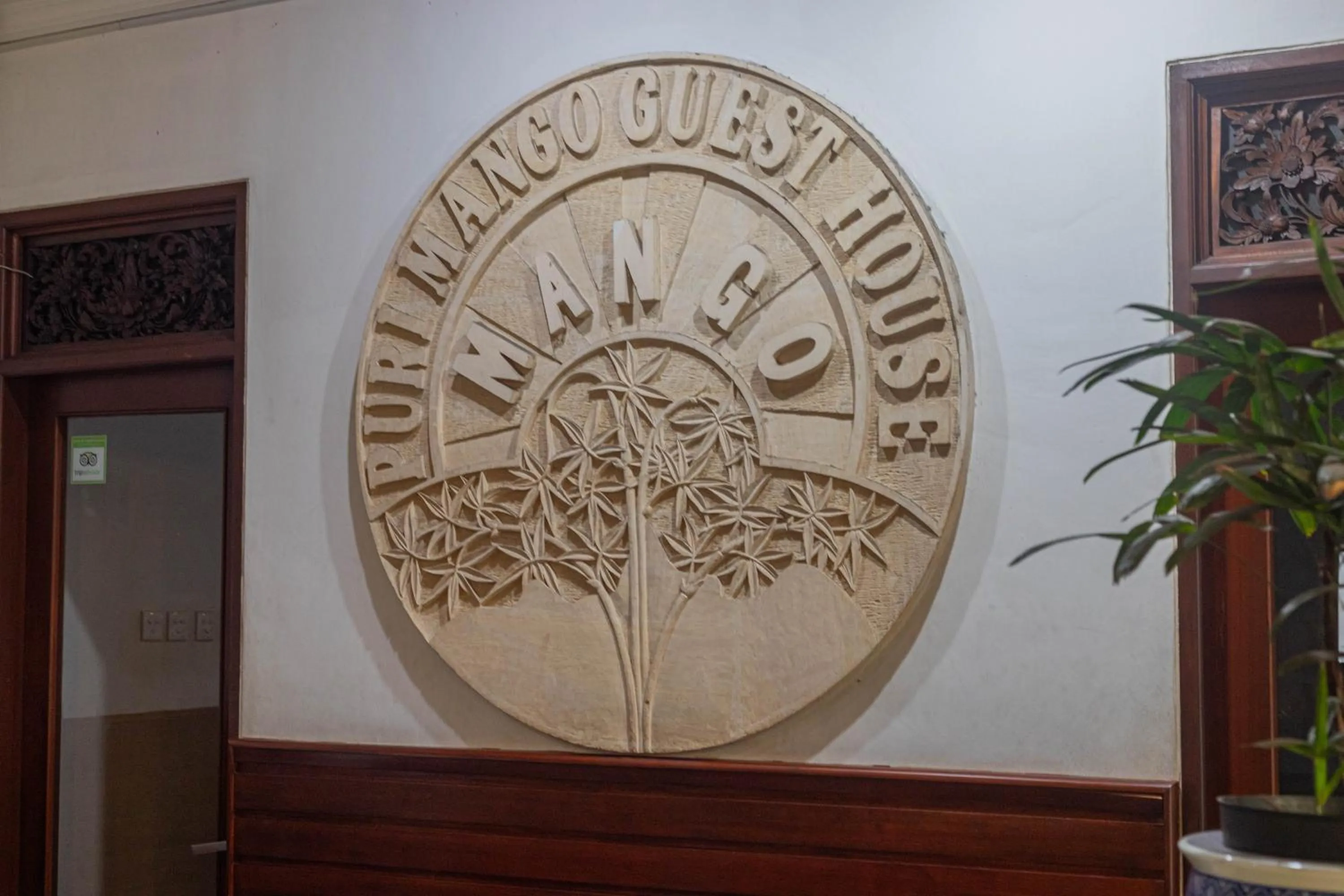 Logo/Certificate/Sign in Puri Mango Guest House Sanur