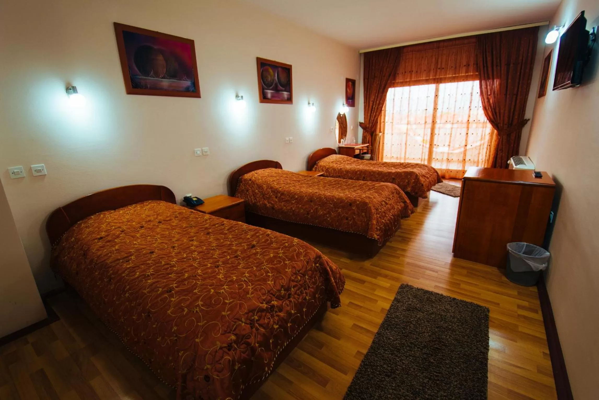 Bed in Hotel Kristal Palas