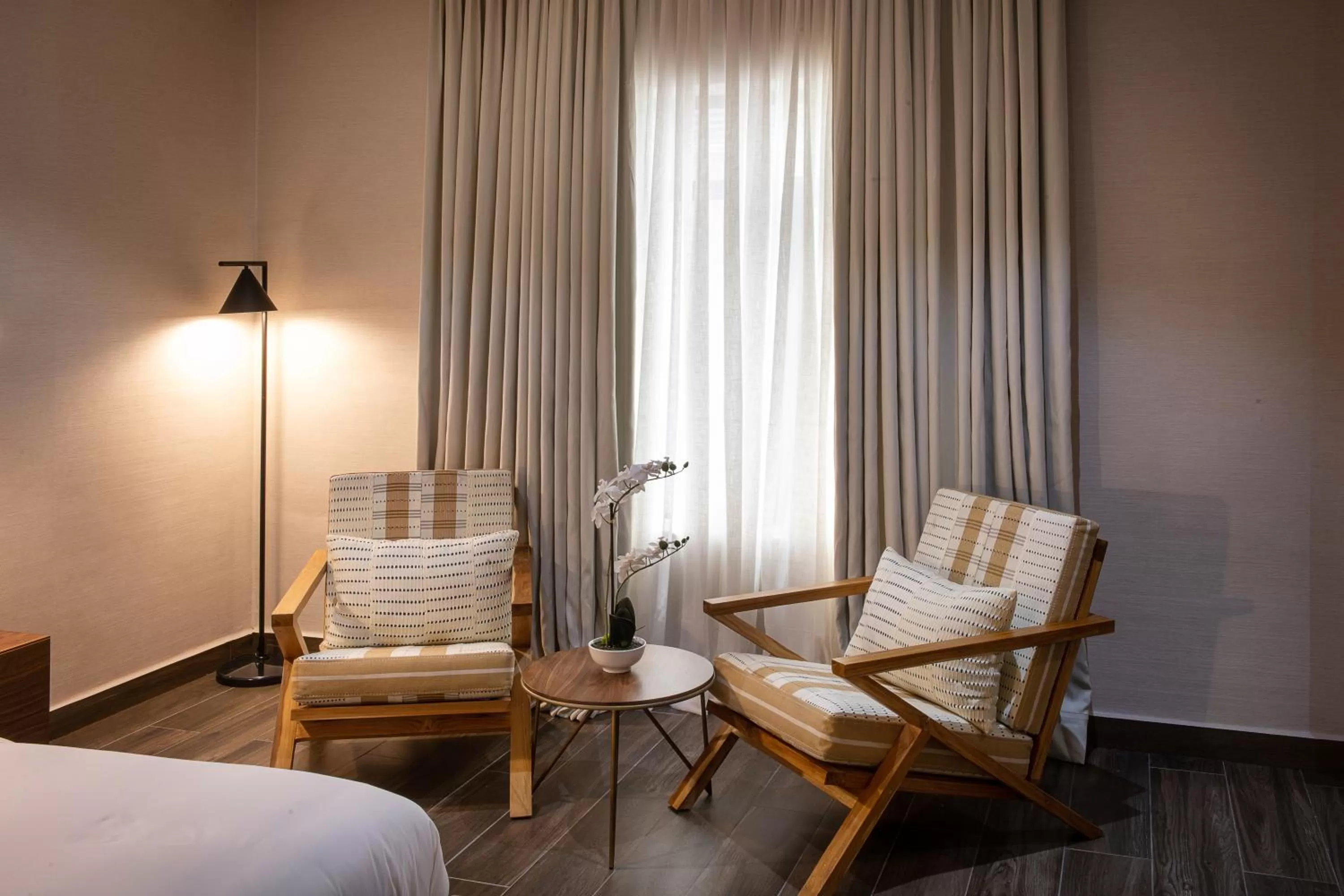 Seating area in The White Orchid Hotel