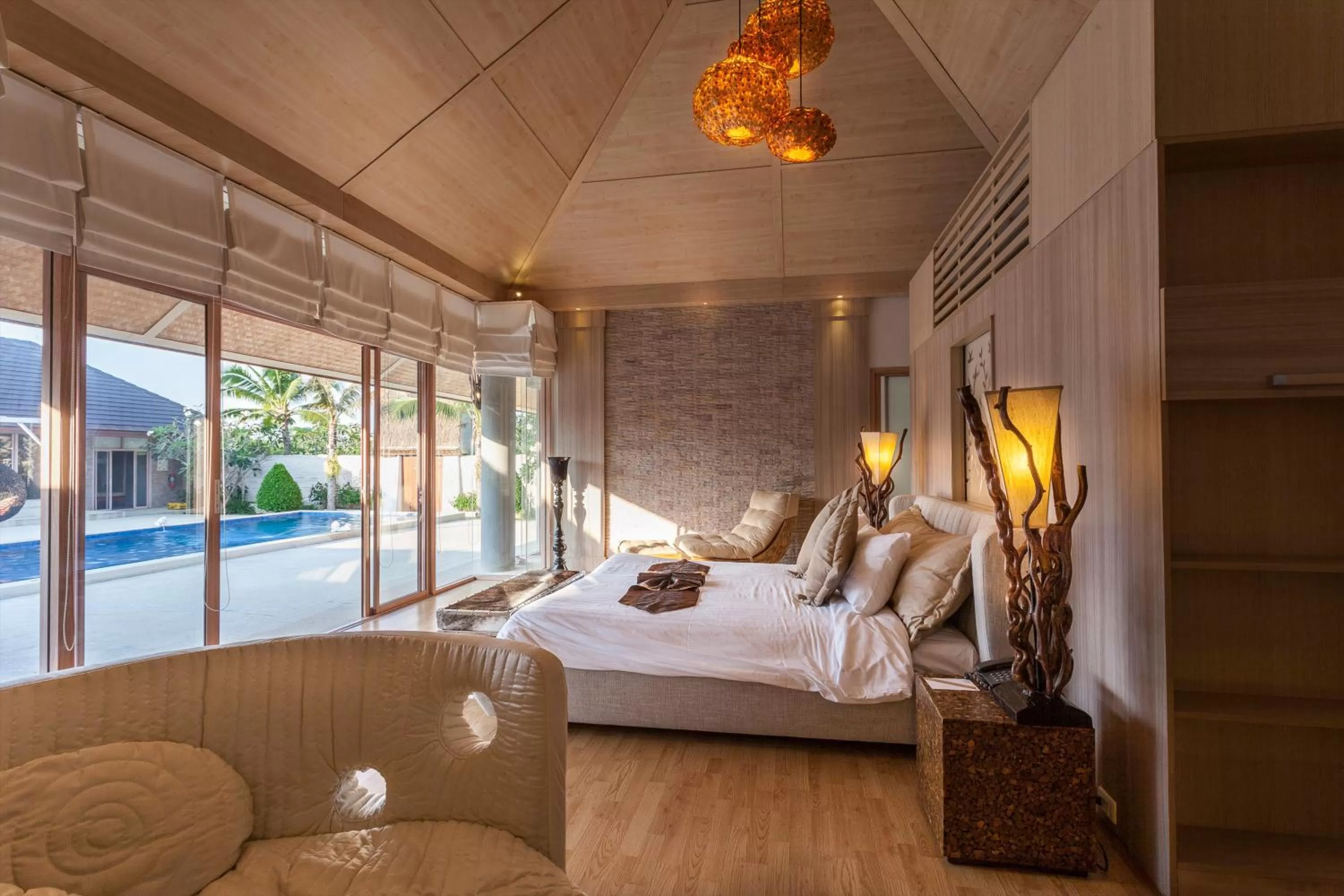 Photo of the whole room, Bed in Dhevan Dara Resort & Spa Hua Hin - Pool Villa