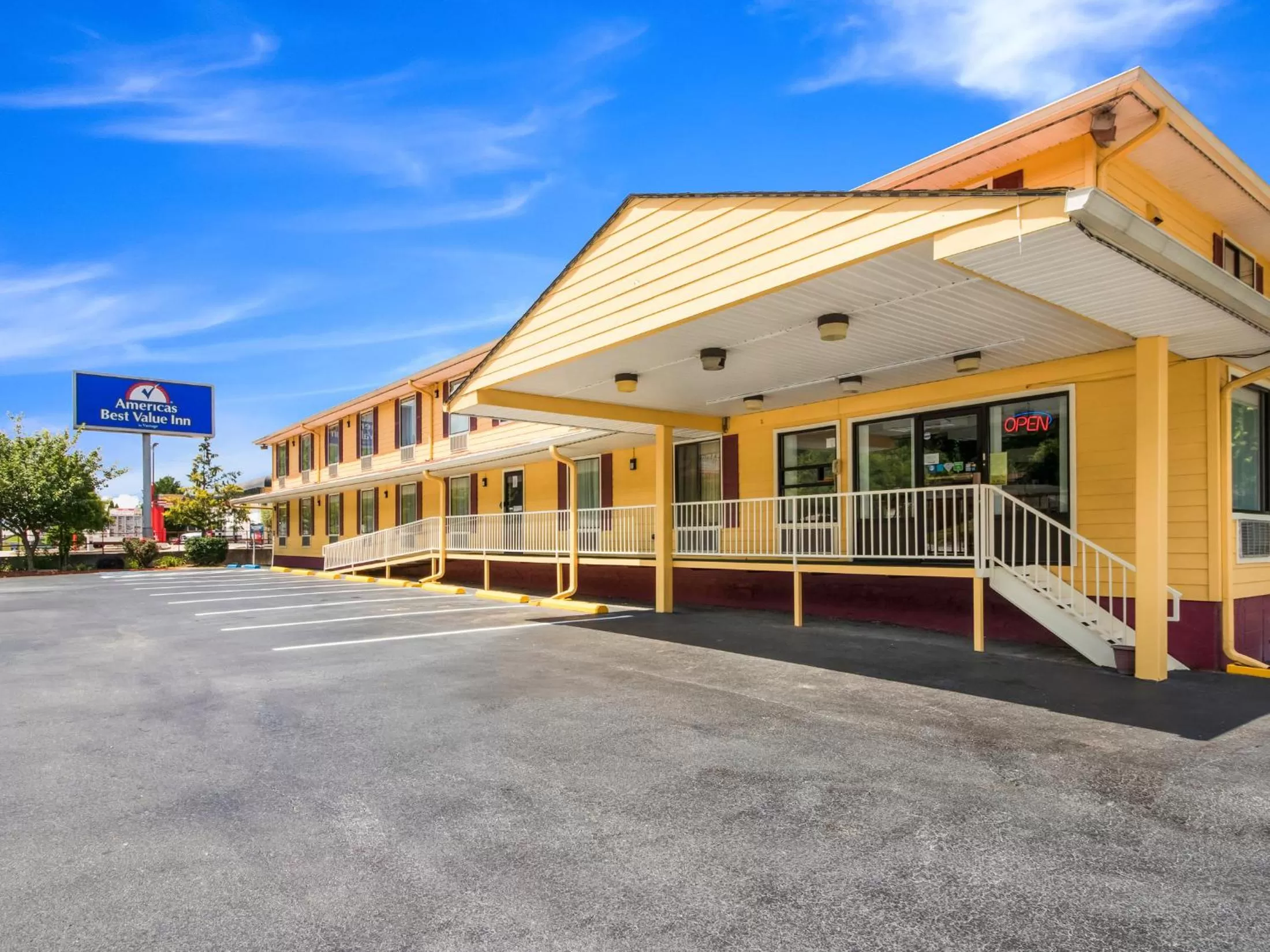 Property building in Americas Best Value Inn - Clayton