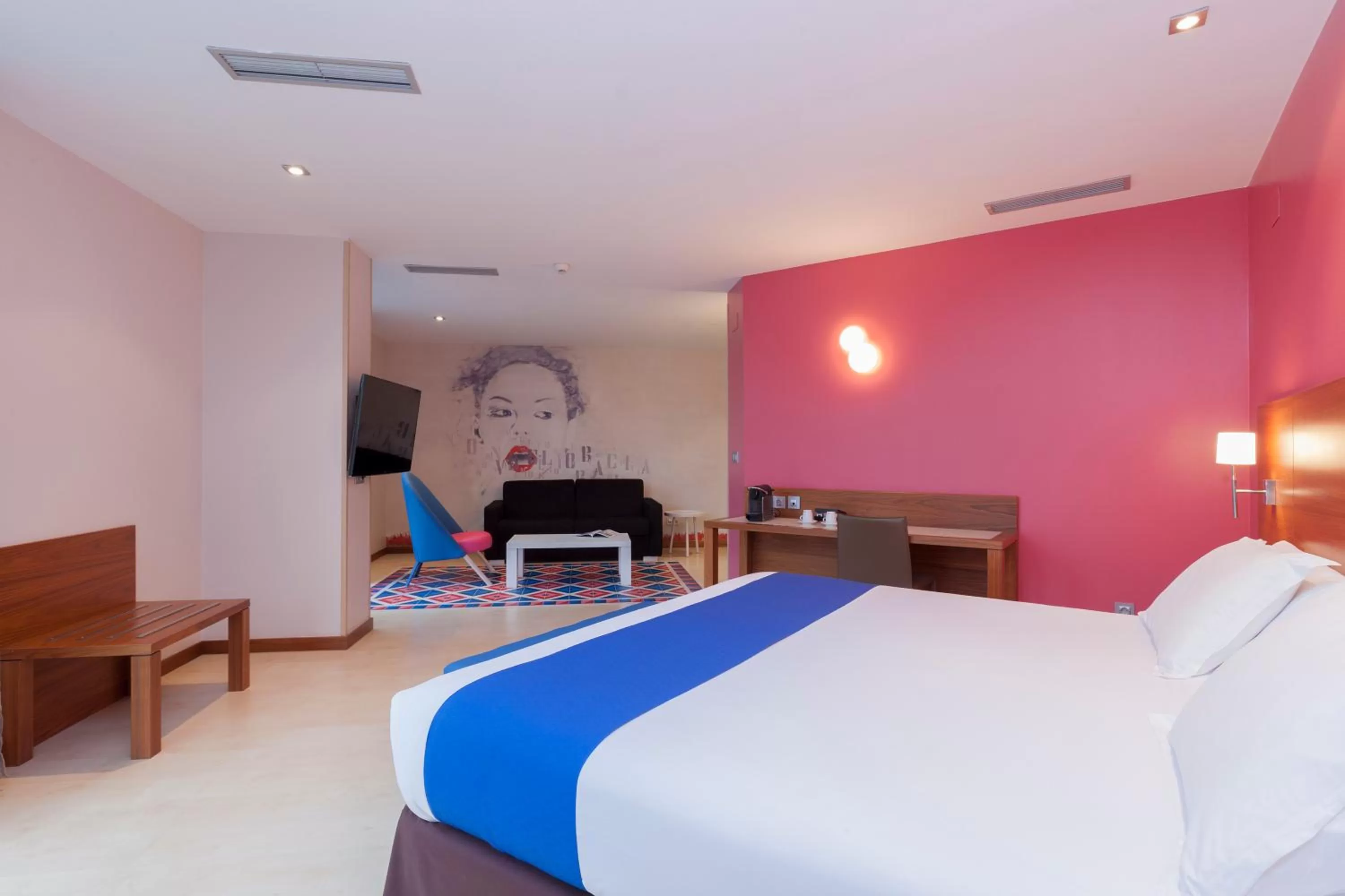 Photo of the whole room, Bed in Spirit Hotel Gran Bilbao