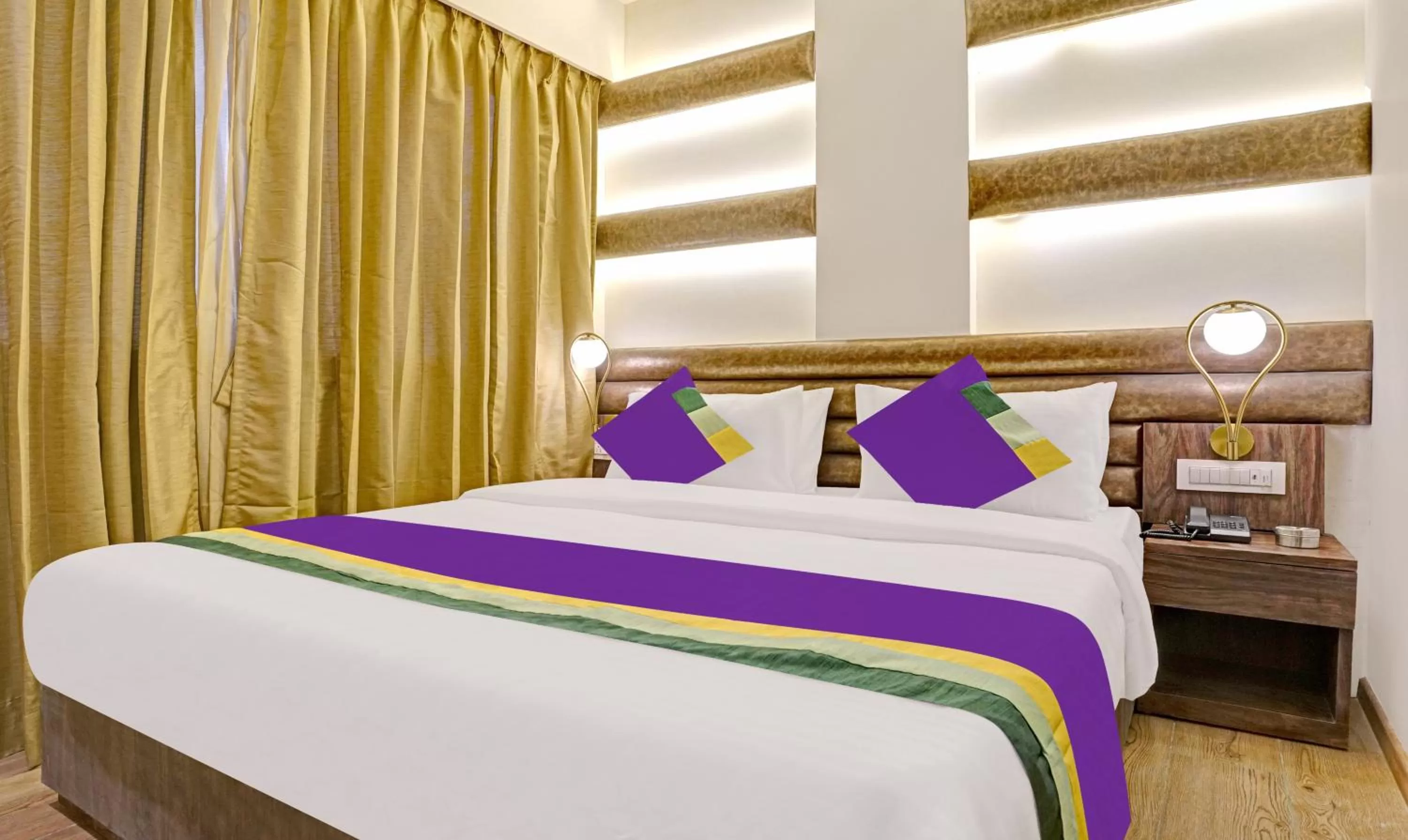 Bedroom, Bed in Treebo Premium Widlor Boutique