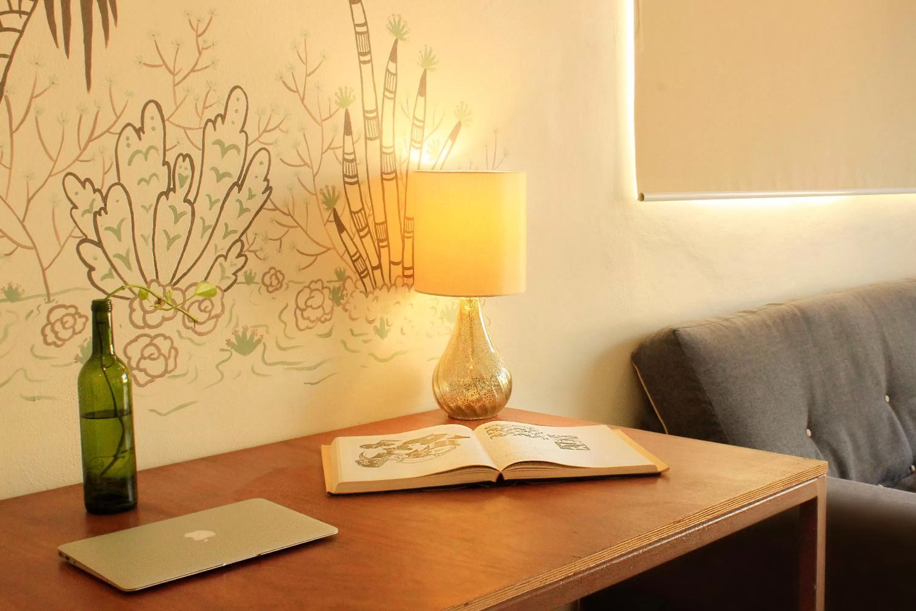 Seating area in La Palmita Budget Boutique Hotel