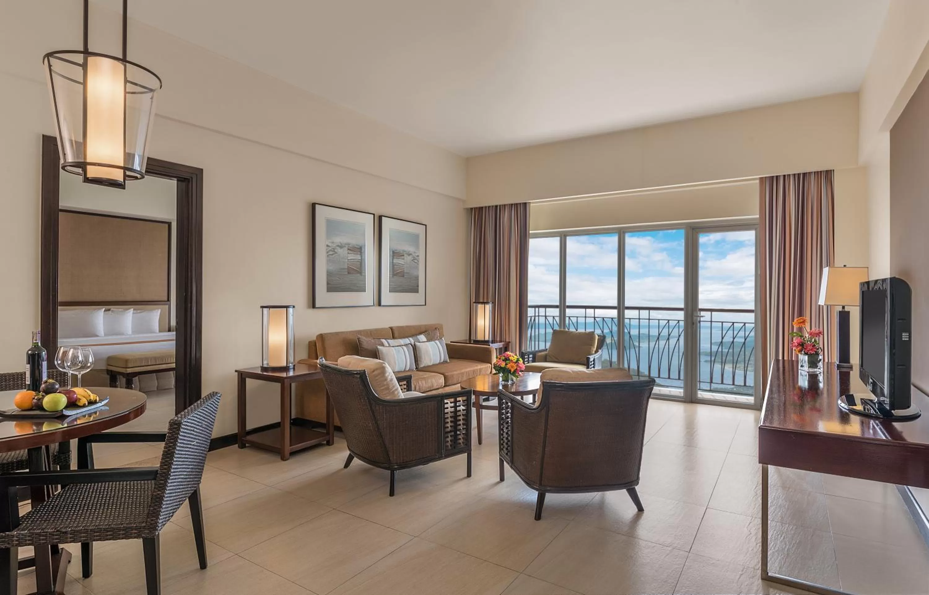 Living room in Taal Vista Hotel