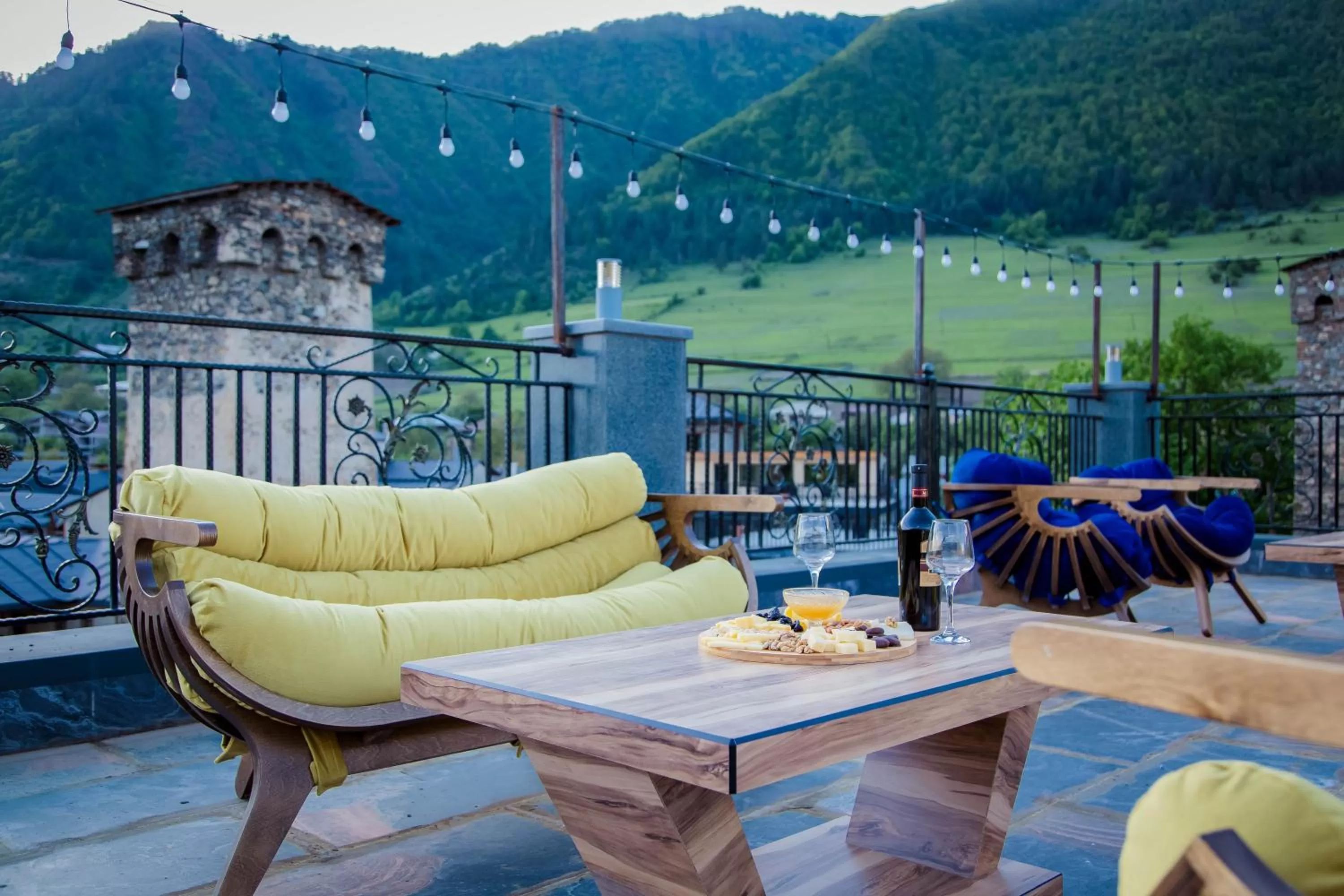 Balcony/Terrace in Hotel Mestia Inn