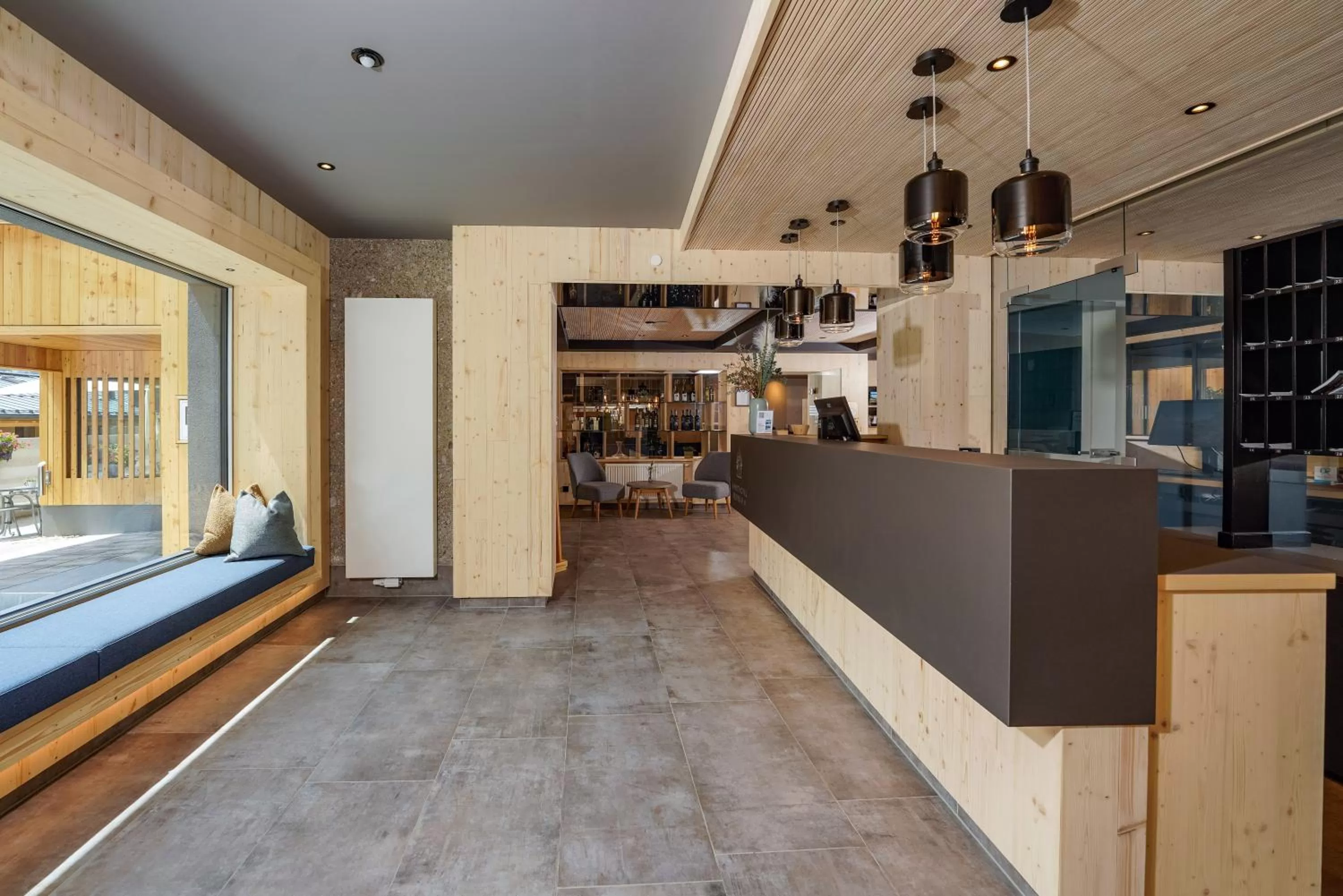 Lobby or reception in Ferienalm Panorama Hotel