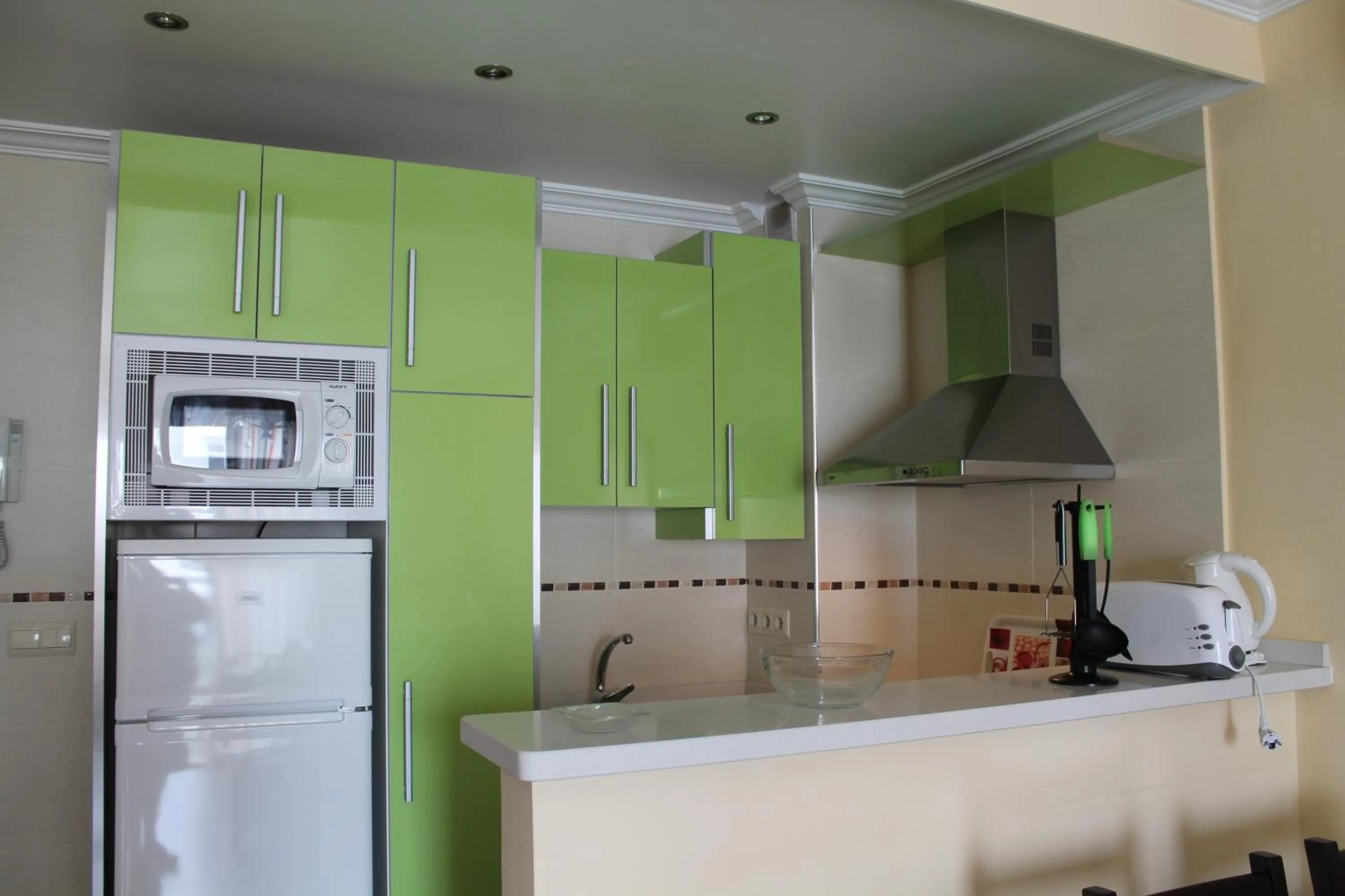 Kitchen or kitchenette in Apartamentos Turísticos Plaza del Olvido