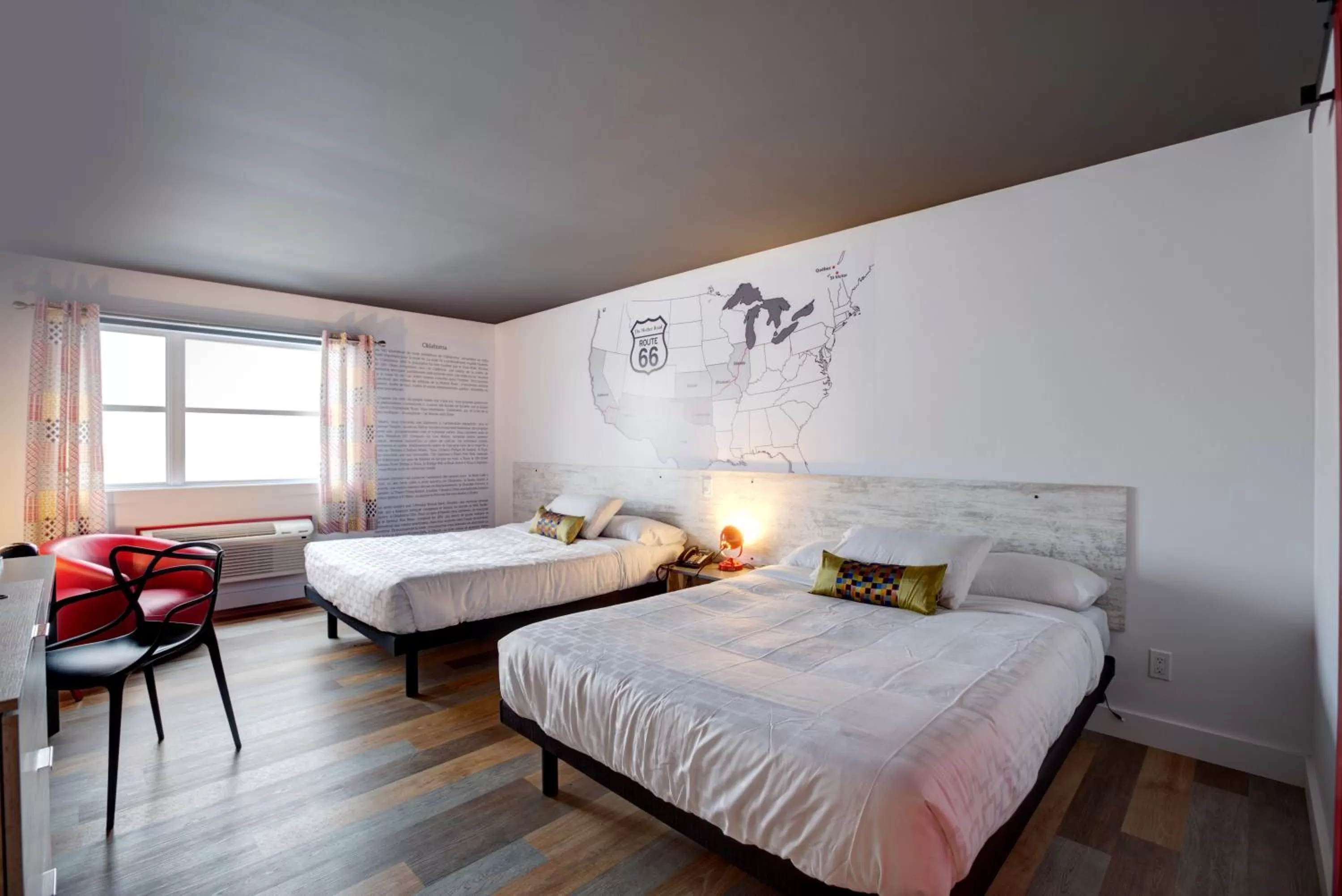 Bed in Hotel Historique Route 66