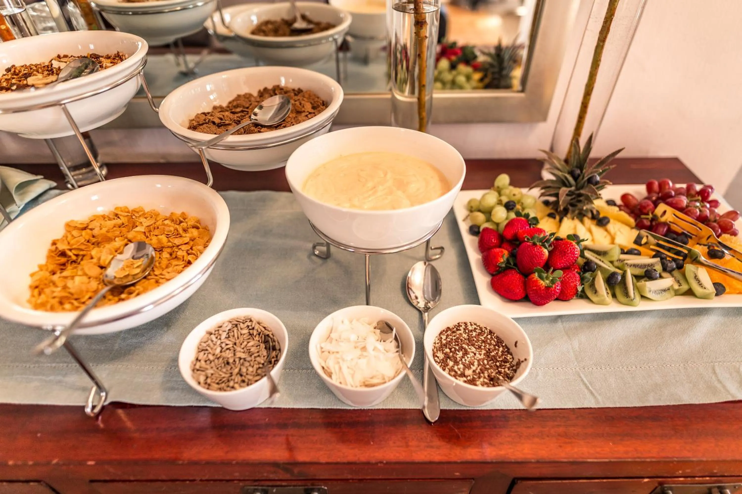 Continental breakfast in Point B Guest House -Sustainable Solar Energy