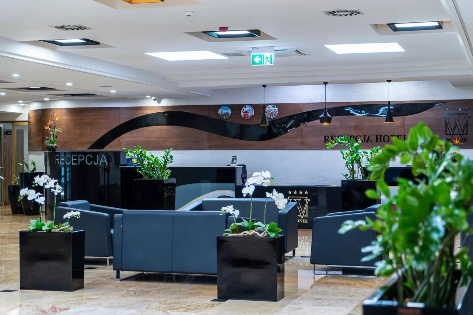 Lobby or reception in Hotel Wodnik