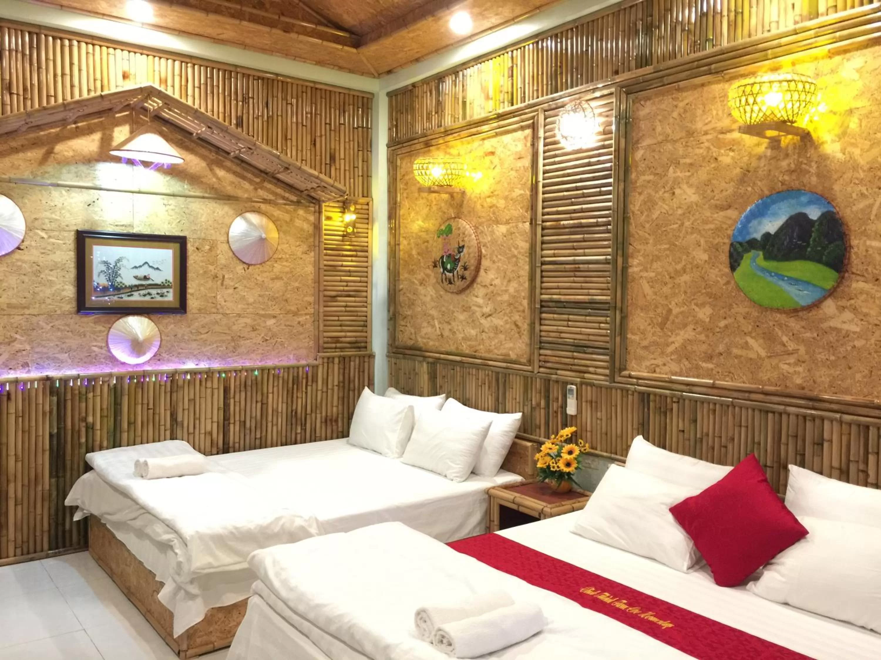 Bed in Tam Coc Vinh Thinh Homestay