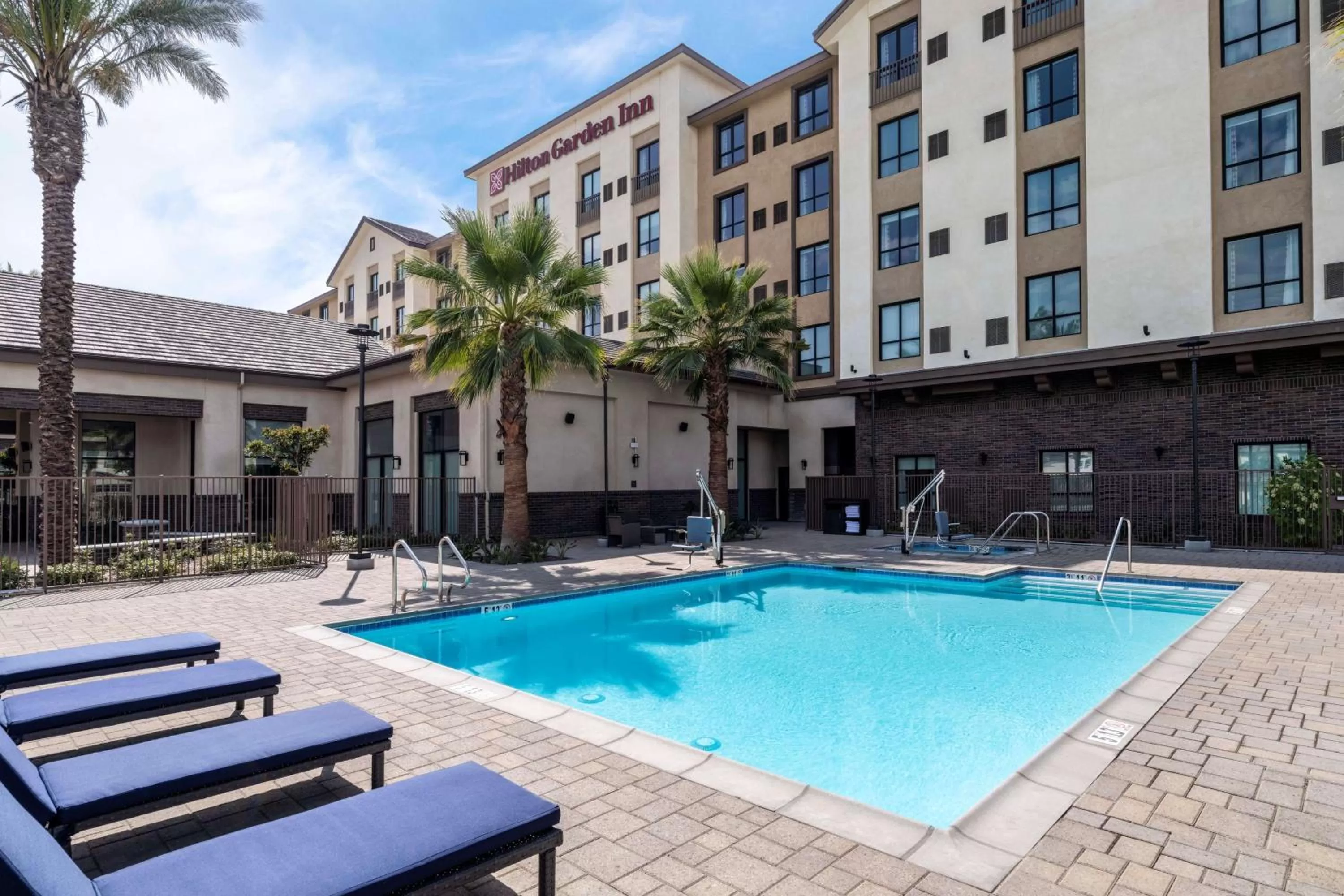 Pool view in Hilton Garden Inn Chino Hills Pomona CA
