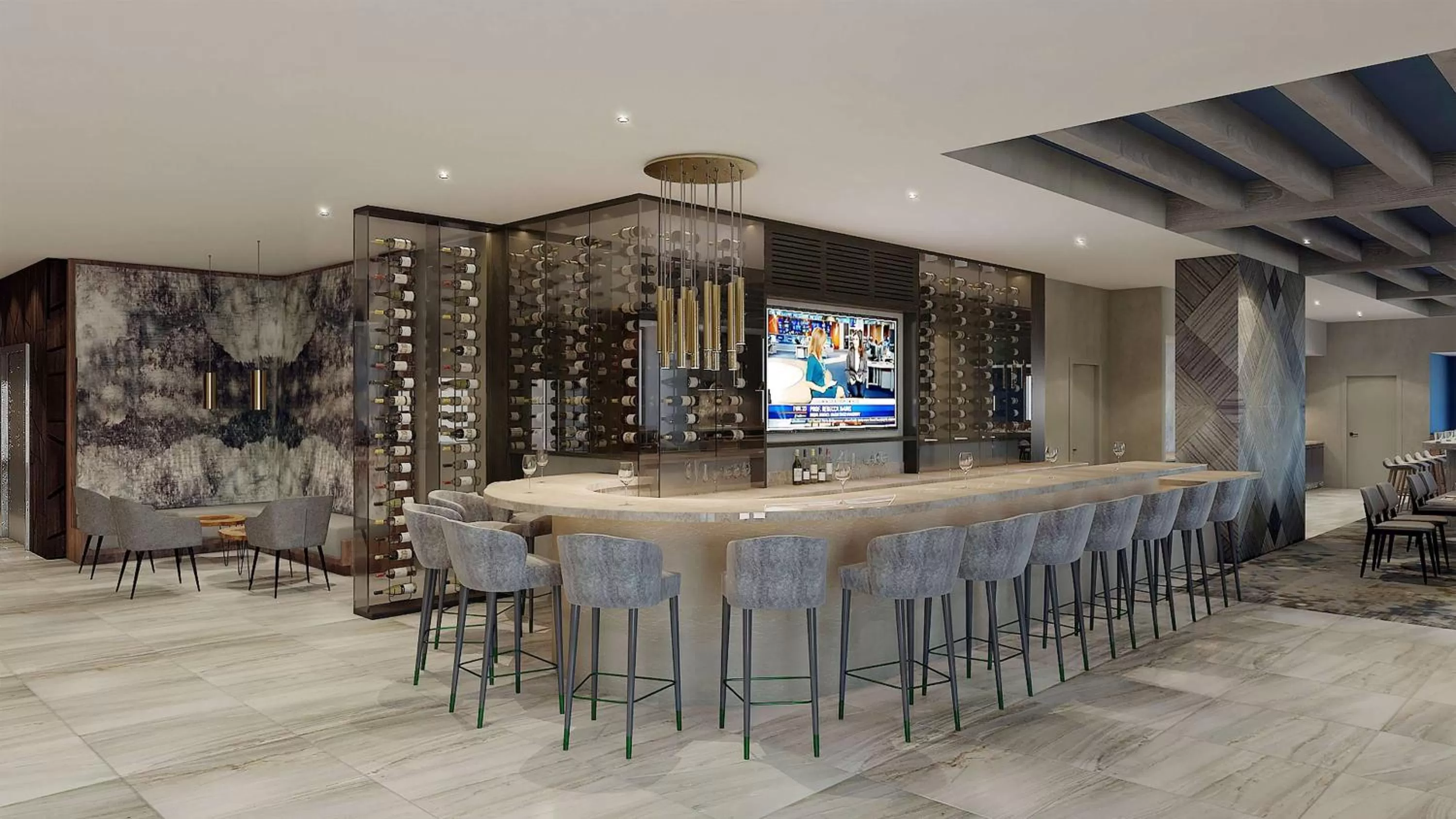 Lounge or bar in DoubleTree by Hilton Raleigh Midtown, NC