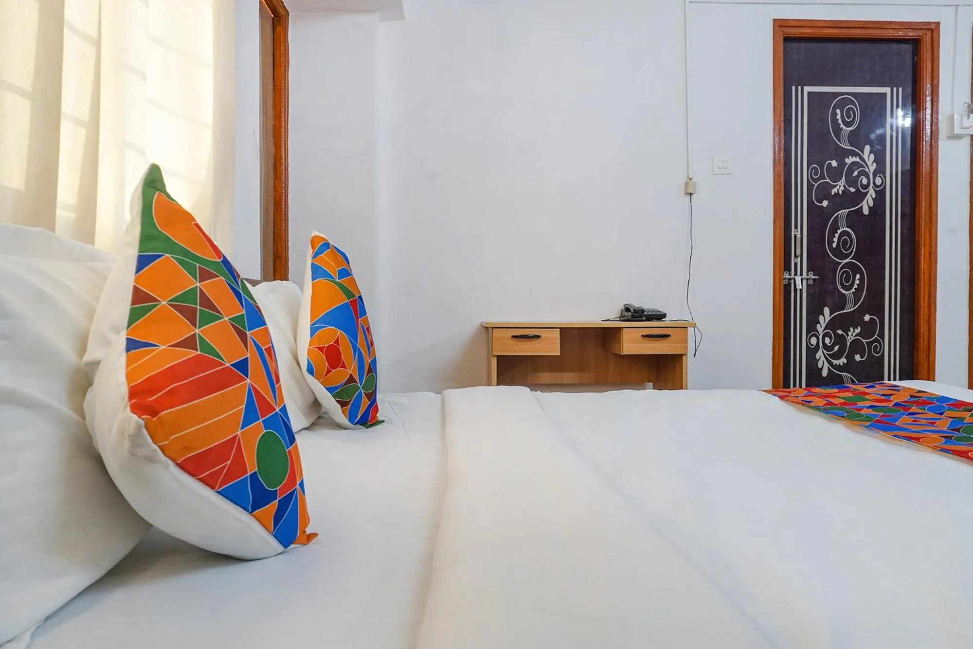 Bed in FabHotel Lake View - Chinmaya Vitthal Mandir