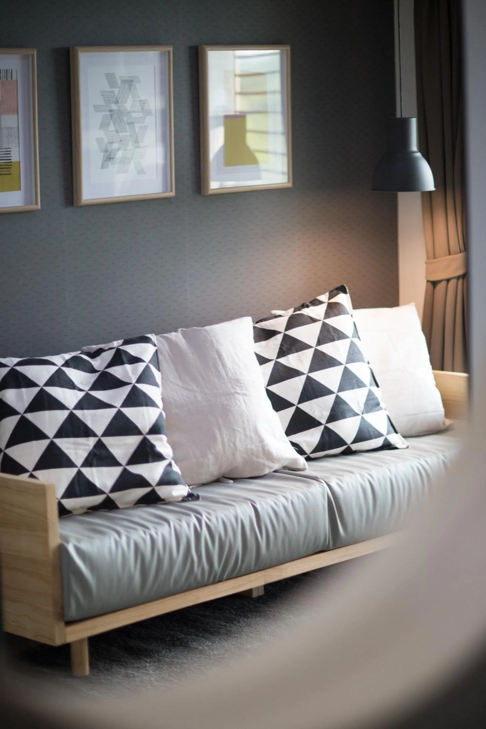 Decorative detail, Bed in The Journey Hotel Laksi