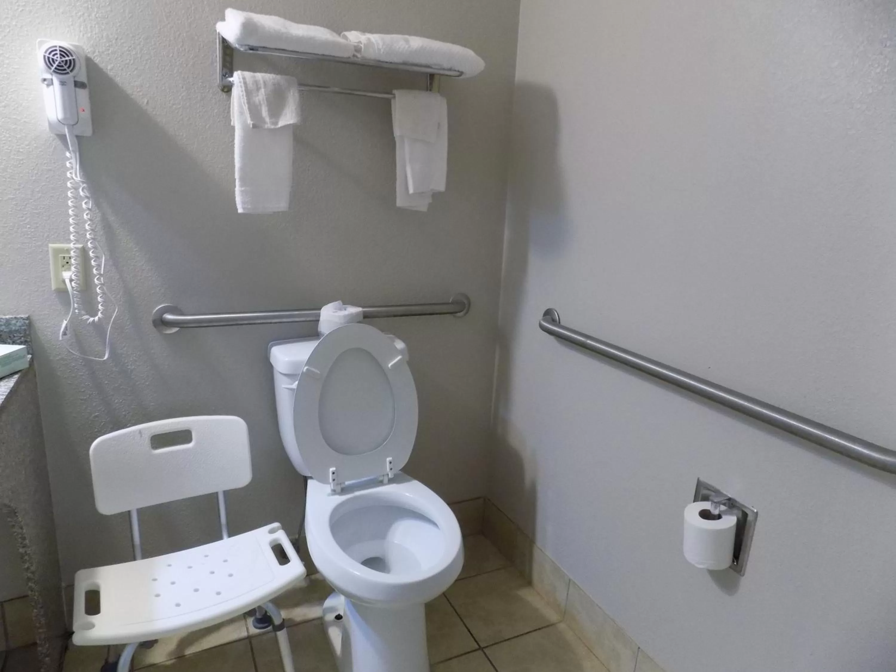 Toilet in Econo Lodge Augusta West near Fort Gordon