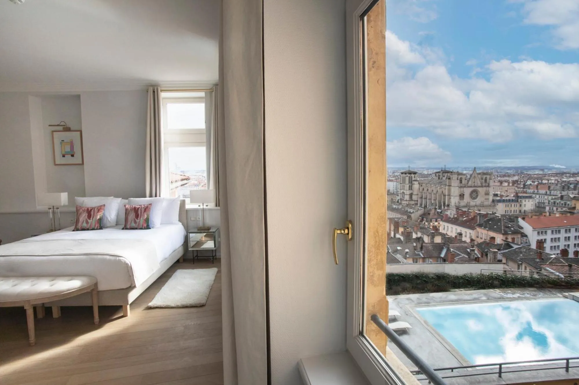 Pool view, Bed in Villa Florentine, A Beauvallon Hotel & Spa