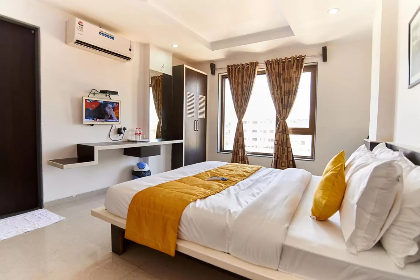 Photo of the whole room, Bed in Hotel Sai Bansi