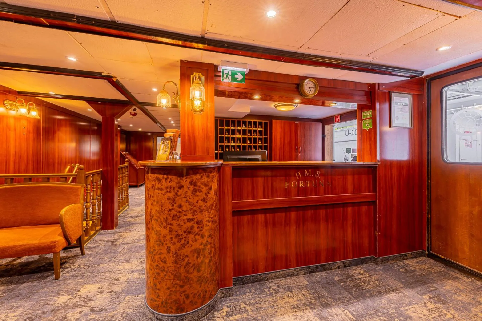 Lobby or reception in Fortuna Boat Hotel Budapest