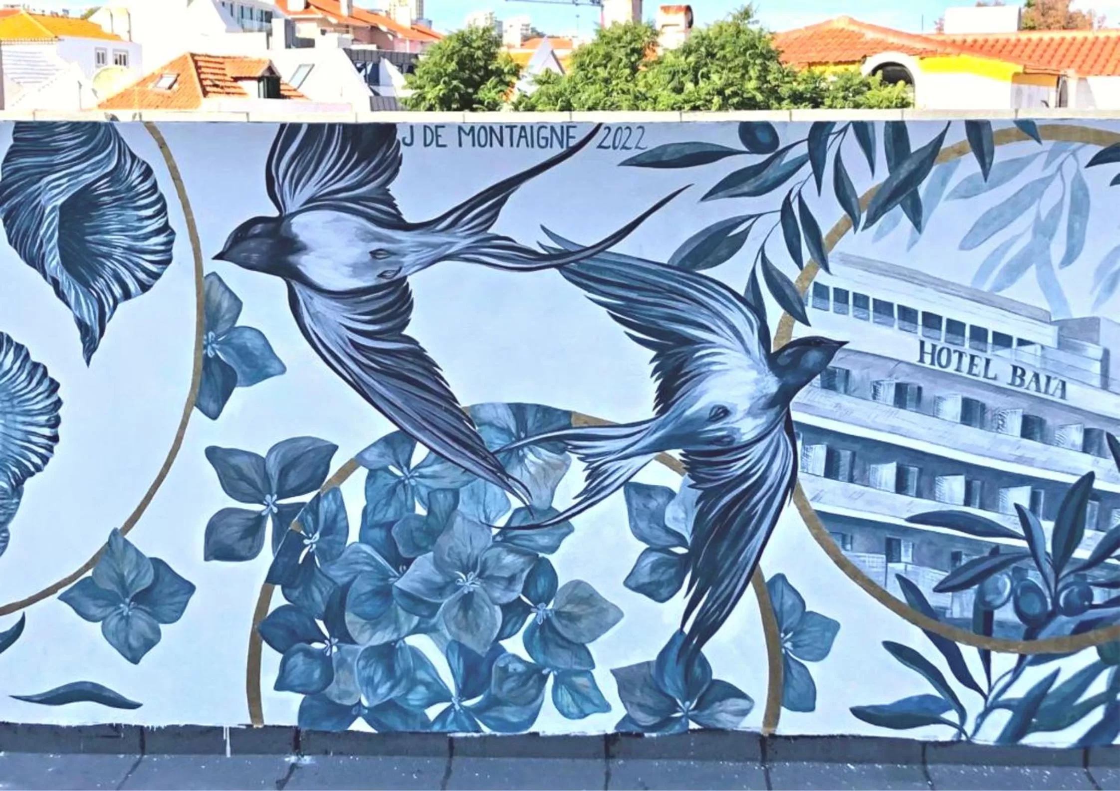 Decorative detail in Hotel Baia