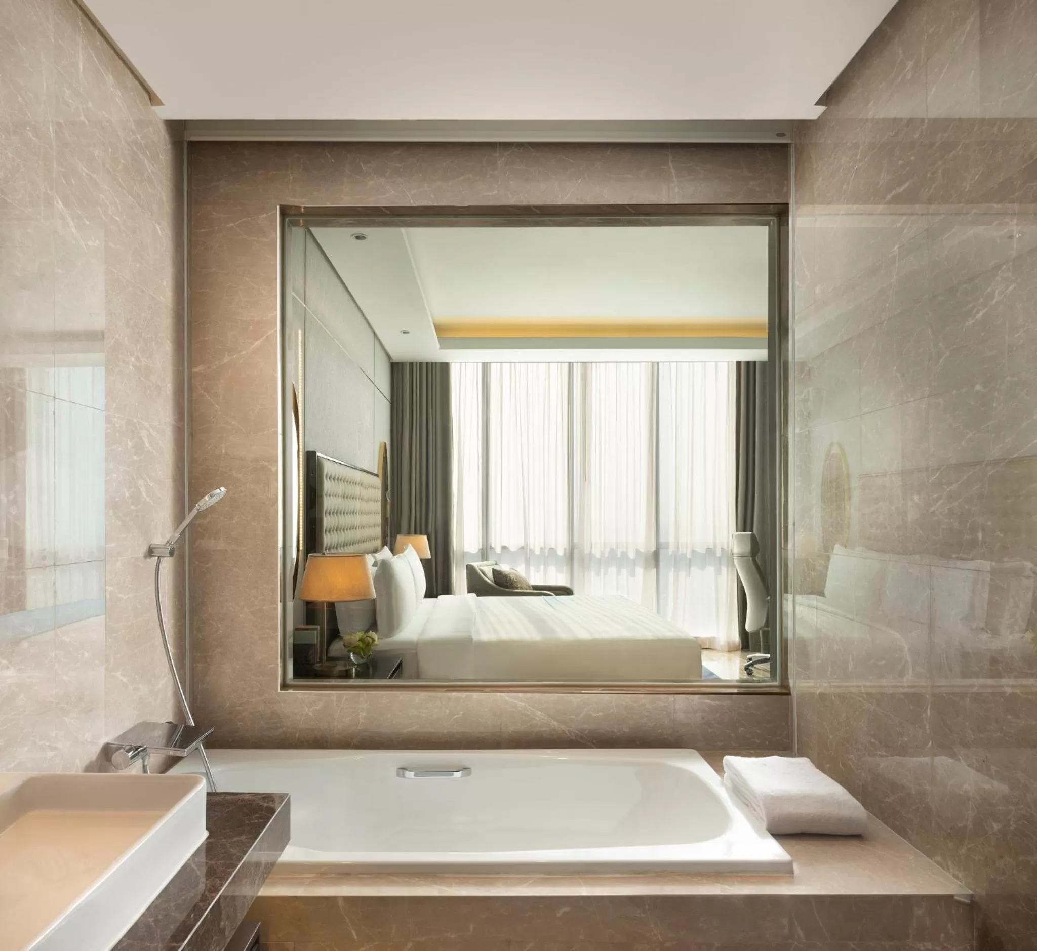 Bathroom, Bed in InterContinental Hotels Jakarta Pondok Indah by IHG