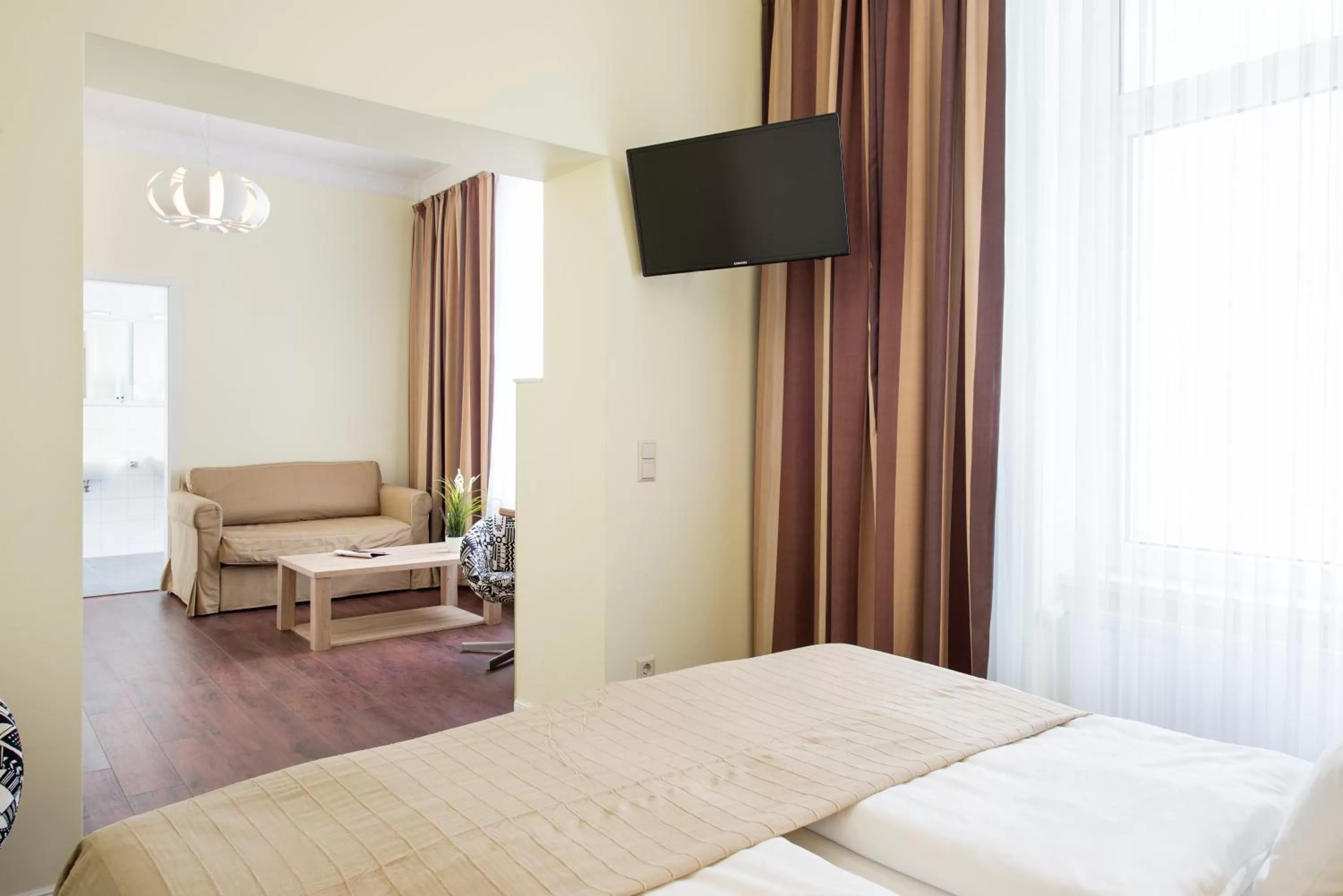 Bed in Hotel Stralsund