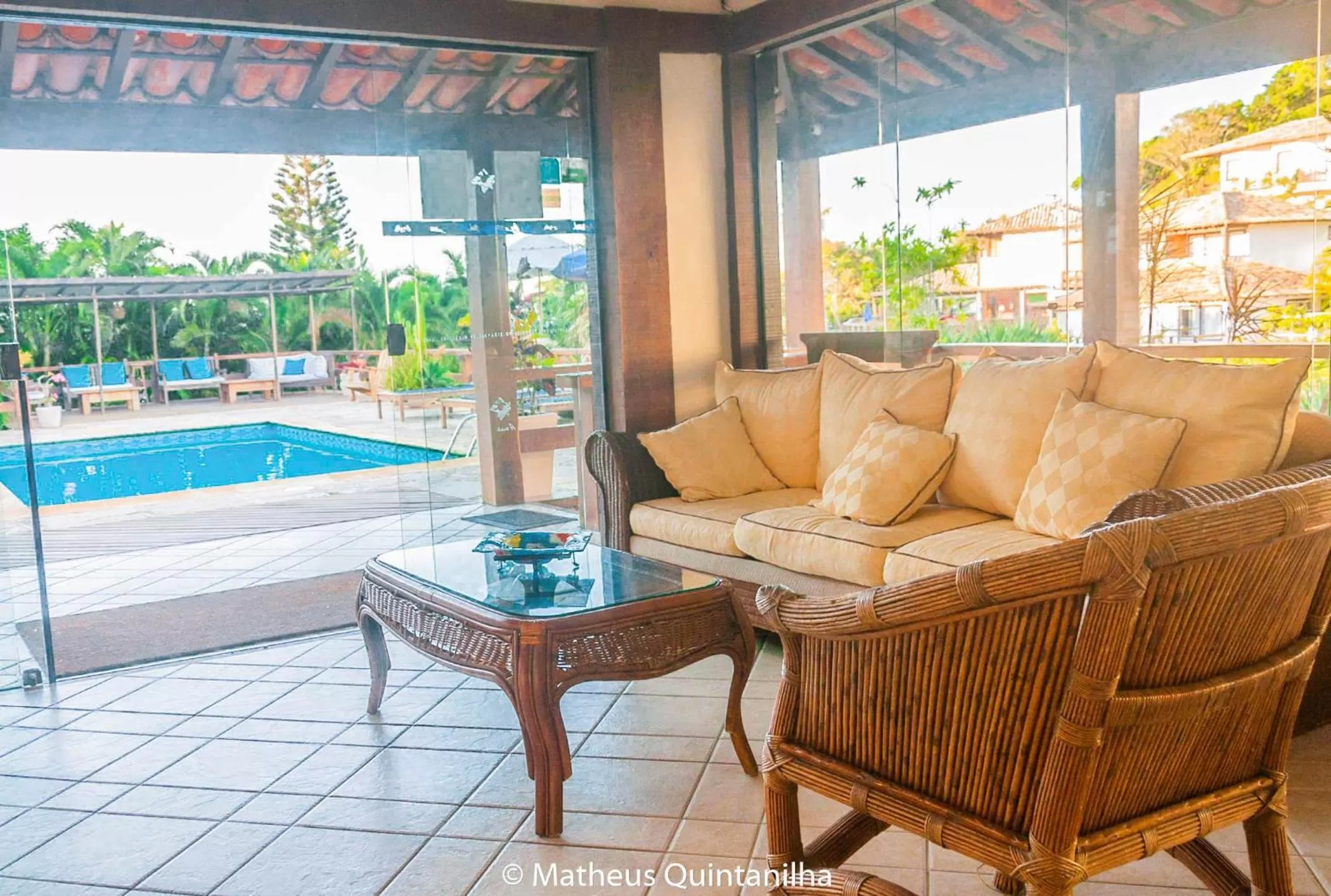 Patio in Aguabúzios Hotel