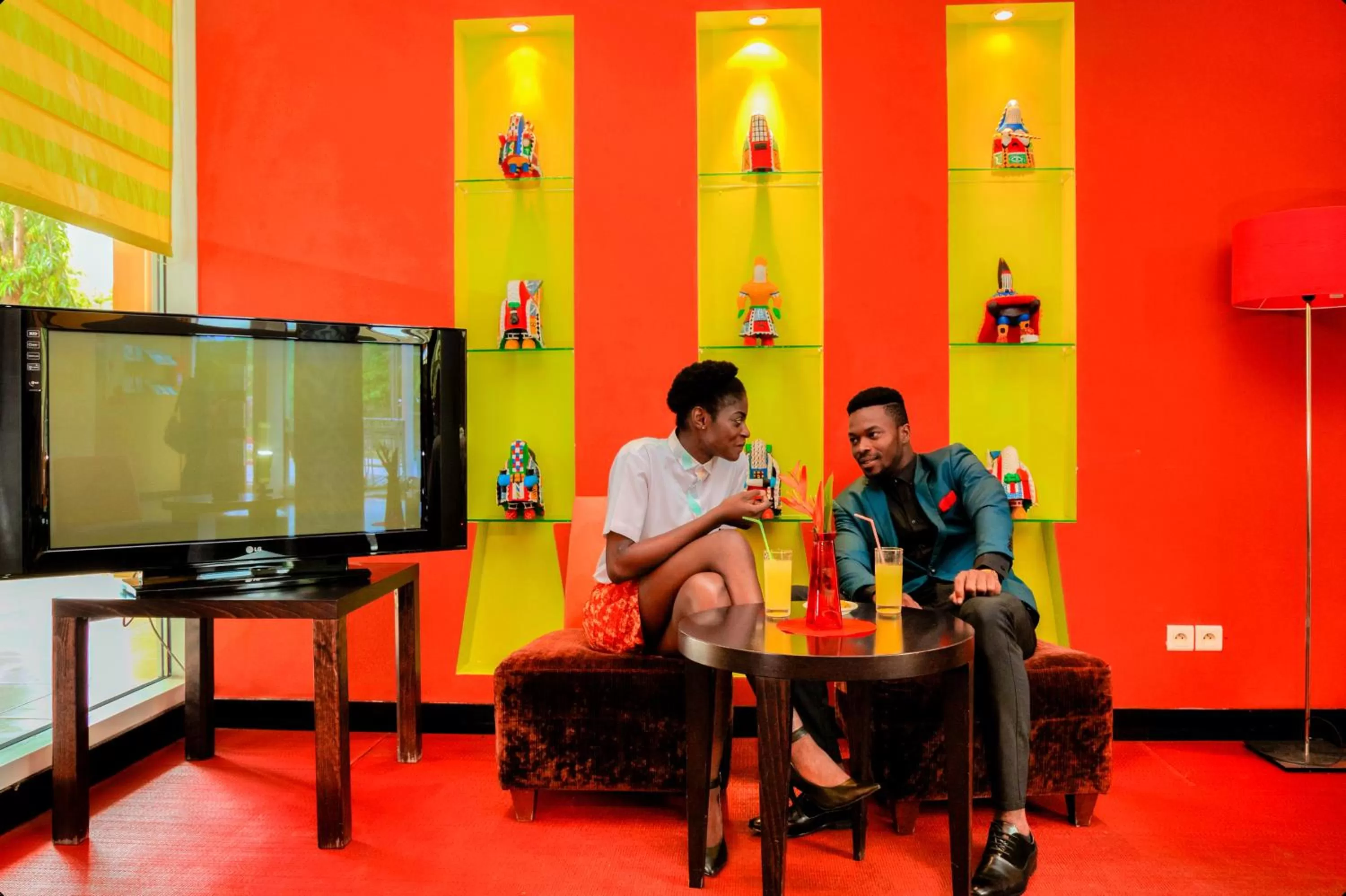 Communal lounge/ TV room in Ibis Cotonou