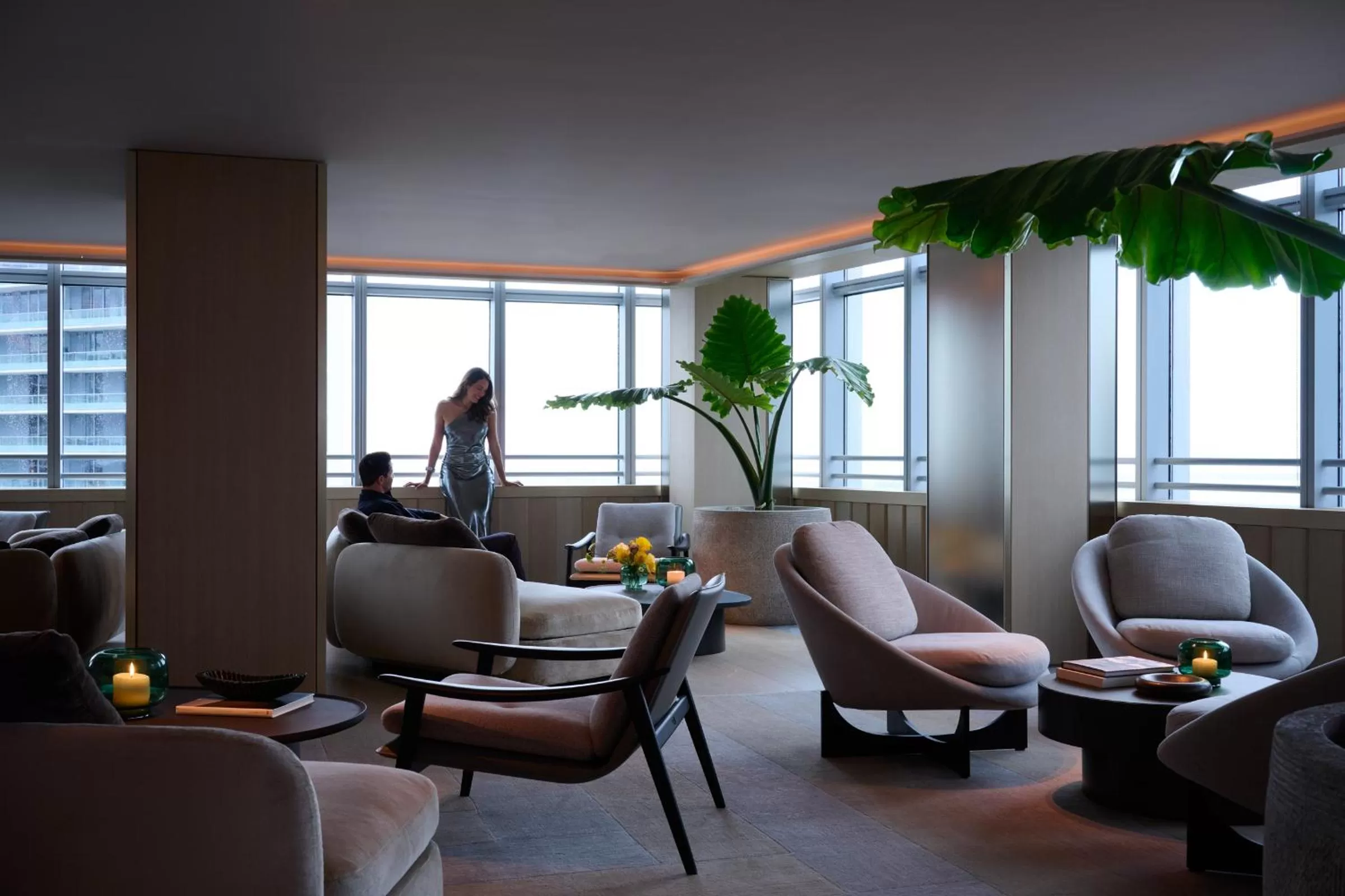 Communal lounge/ TV room in Hotel AKA Brickell