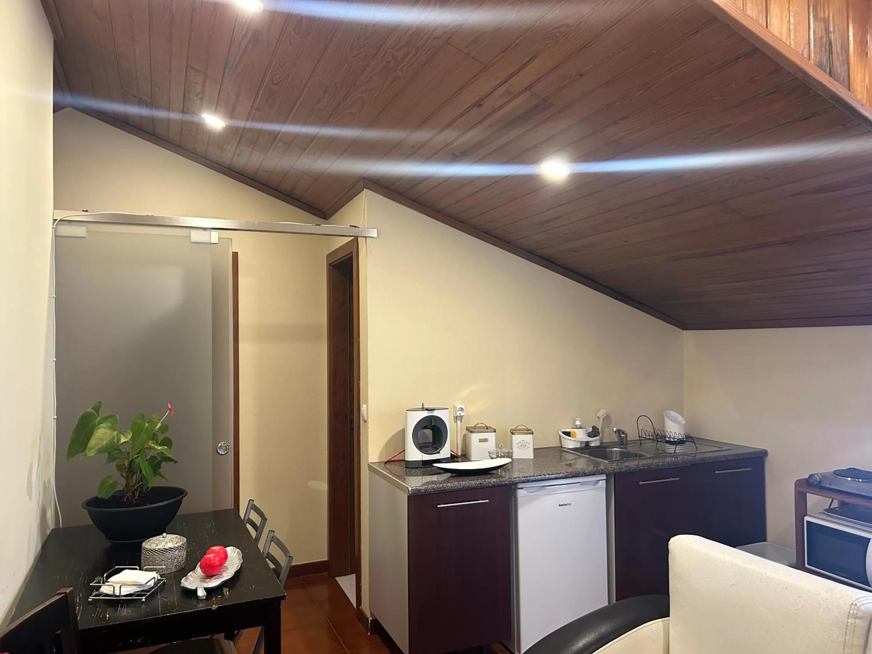 Kitchen/Kitchenette in Alojamento Santa Catarina